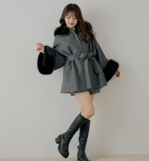  「【REVIVAL】厚底チャンキーストレッチロングブーツ」|ロングブーツ|