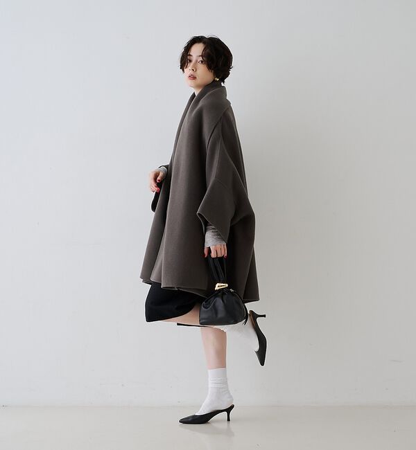 Rouge vif「【2サイズ展開】ストール/マフラー付き変形リバーコート」|その他|
