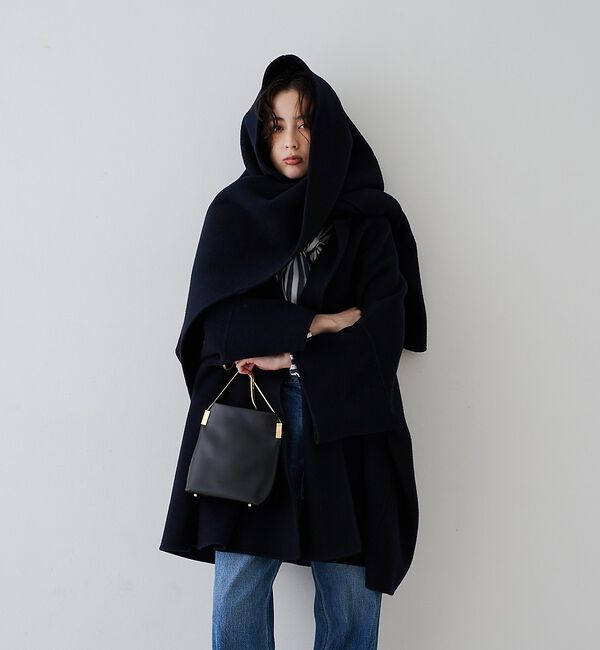 Rouge vif「【2サイズ展開】ストール/マフラー付き変形リバーコート」|その他|