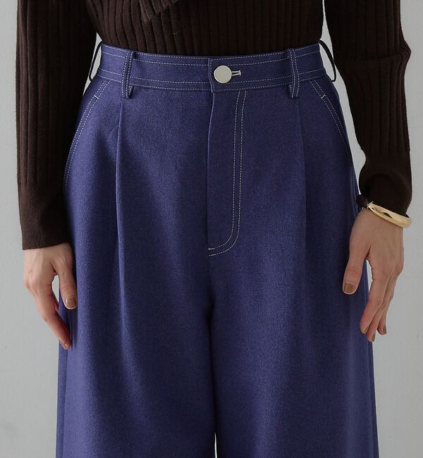 qualite「ウーリッシュワイドデニムパンツ【予約】」|その他|
