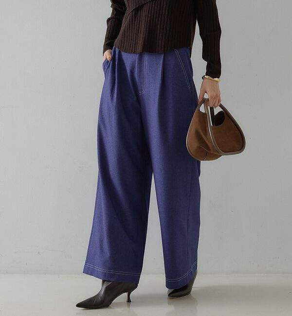 qualite「ウーリッシュワイドデニムパンツ【予約】」|その他|