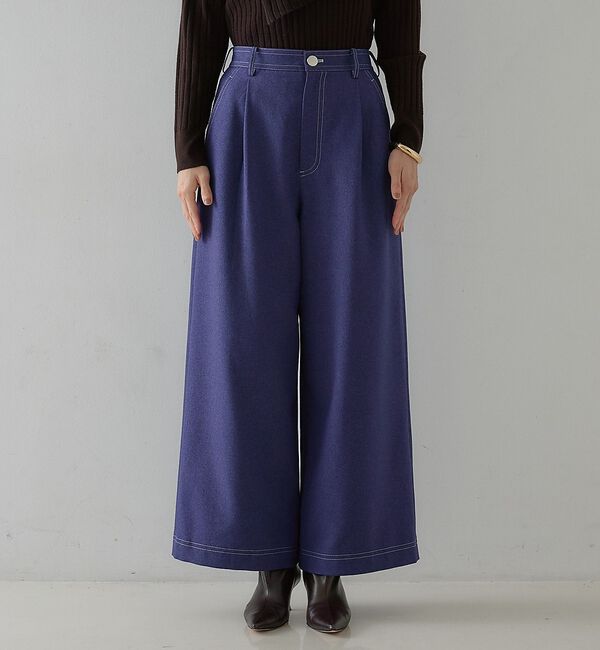 qualite「ウーリッシュワイドデニムパンツ【予約】」|その他|