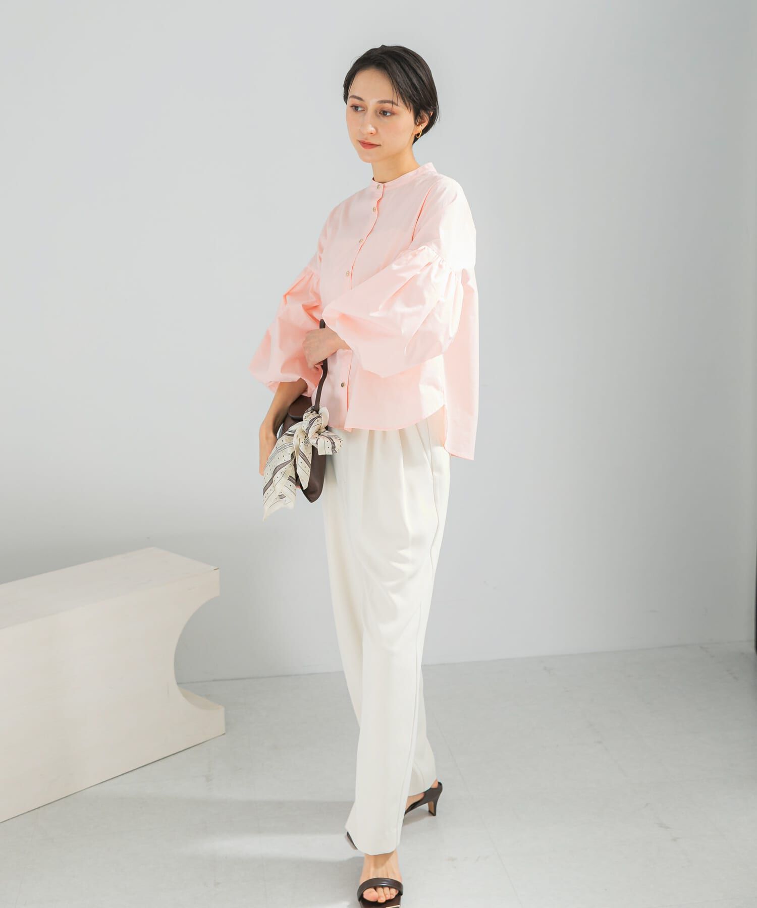 URBAN RESEARCH ROSSO「ジョーゼットタックテーパードパンツ」|その他|