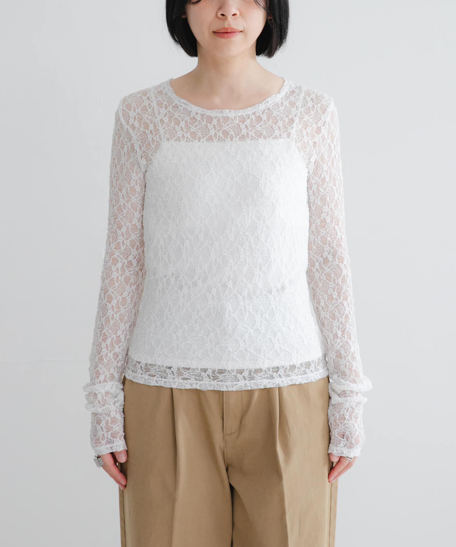 URBAN RESEARCH「ストレッチレーストップス」|Tシャツ・カットソー|