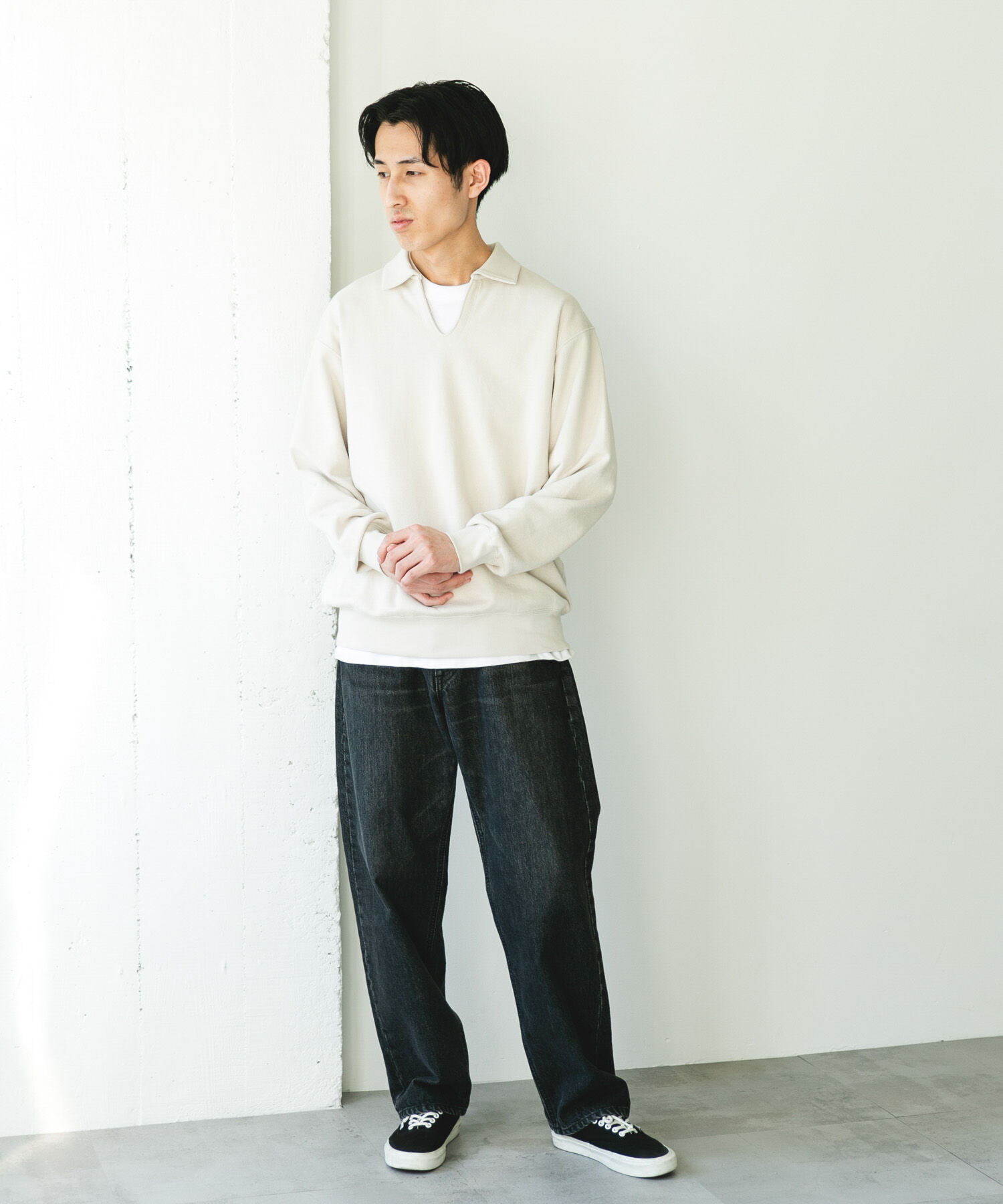 URBAN RESEARCH DOORS「TOMPKINS裏毛 スキッパースウェット」|スウェット・ジャージ|