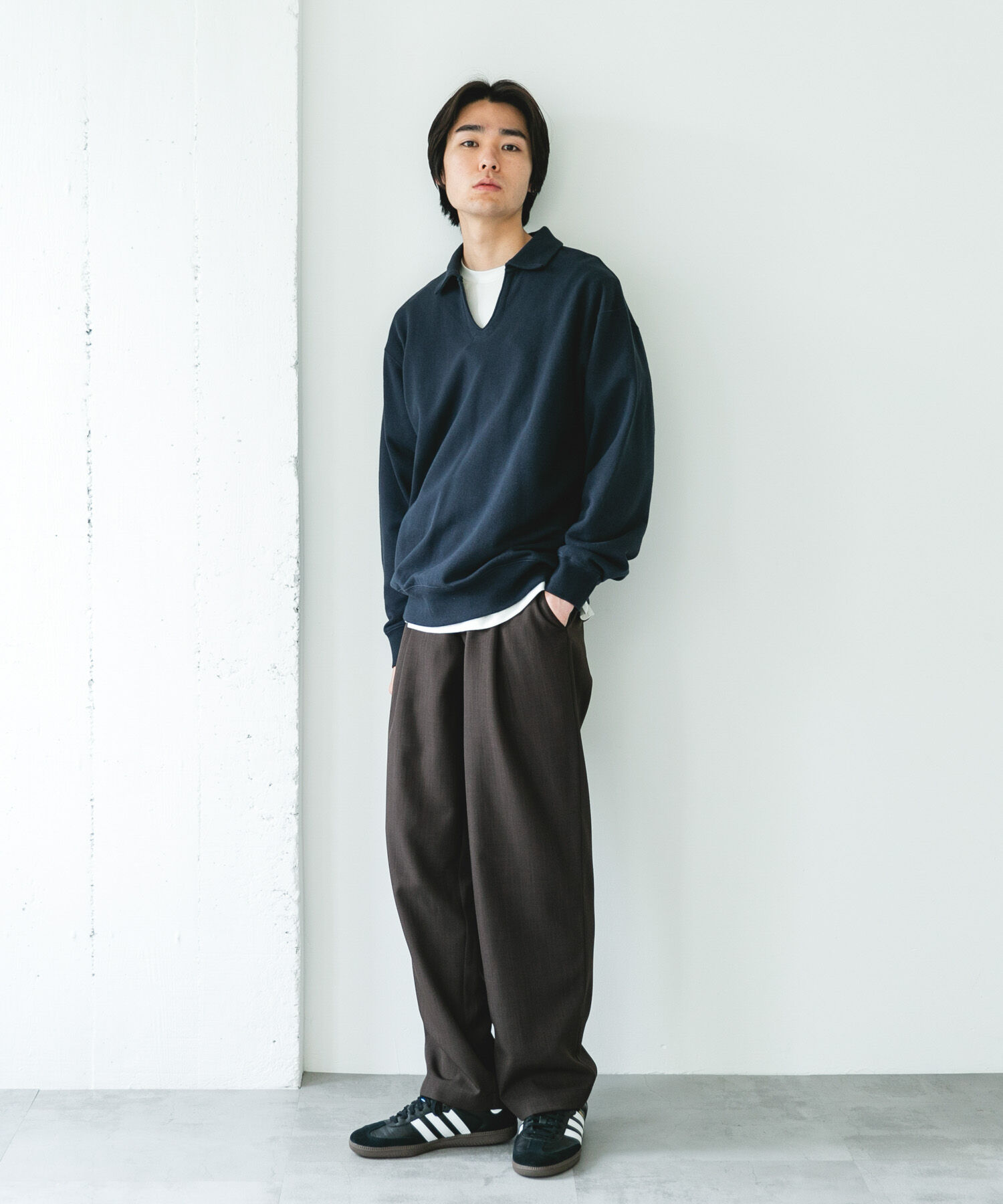 URBAN RESEARCH DOORS「TOMPKINS裏毛 スキッパースウェット」|スウェット・ジャージ|