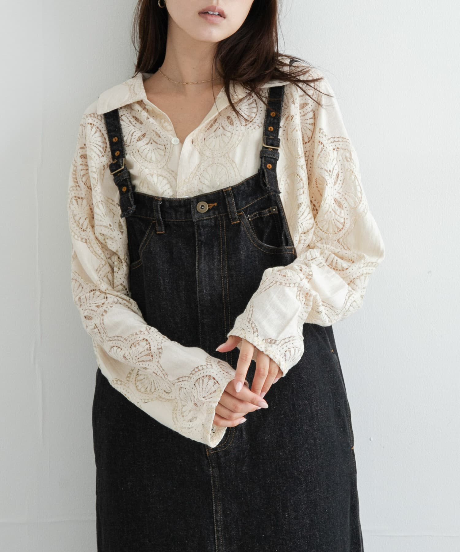 Sonny Label 「デニムキャミジャンパースカート」|ジャンパースカート|