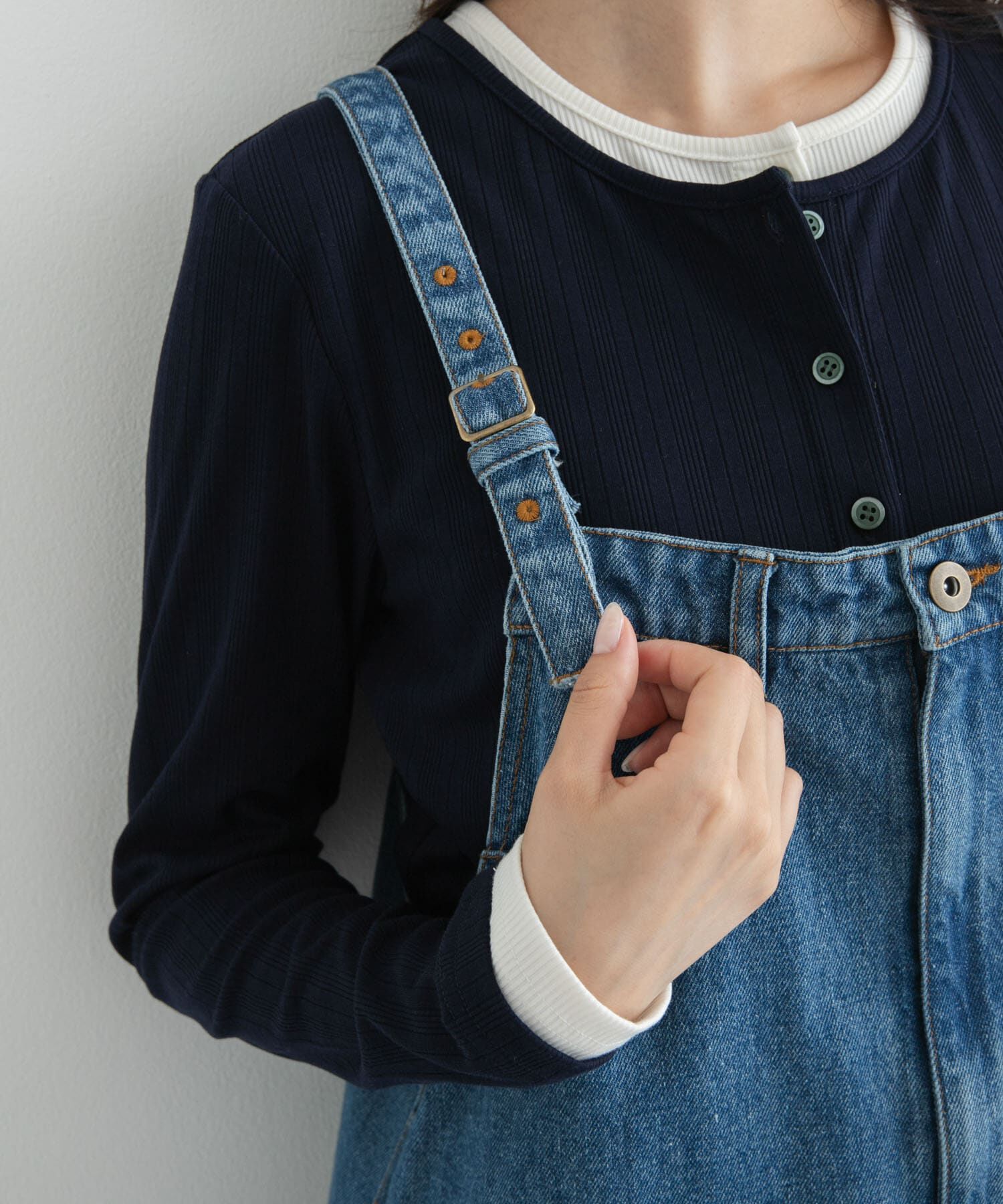 Sonny Label 「デニムキャミジャンパースカート」|ジャンパースカート|