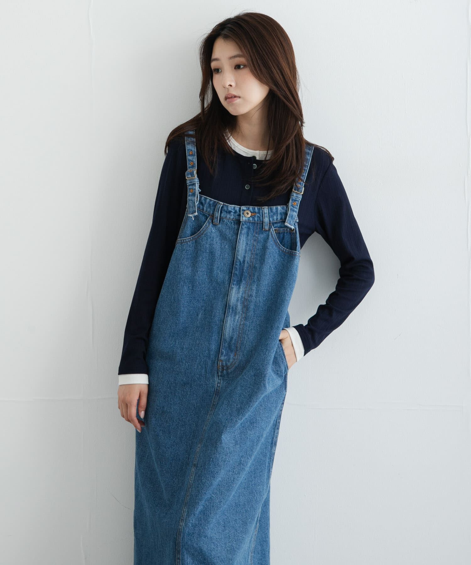 Sonny Label 「デニムキャミジャンパースカート」|ジャンパースカート|