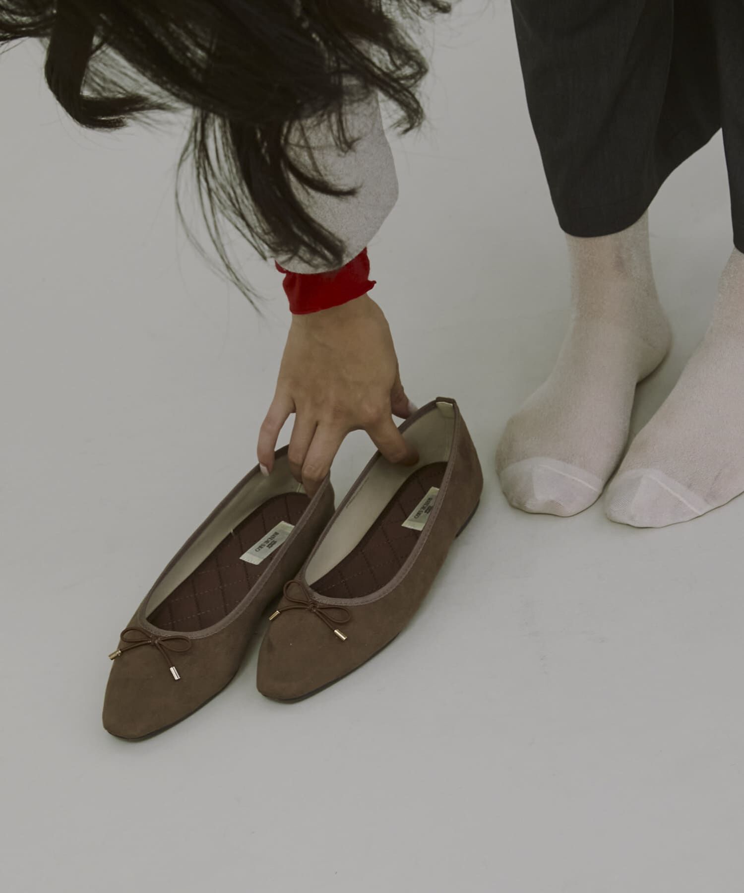 RODE SKO「『WEB/一部店舗限定』撥水スクエアバレエシューズ」|バレエシューズ|