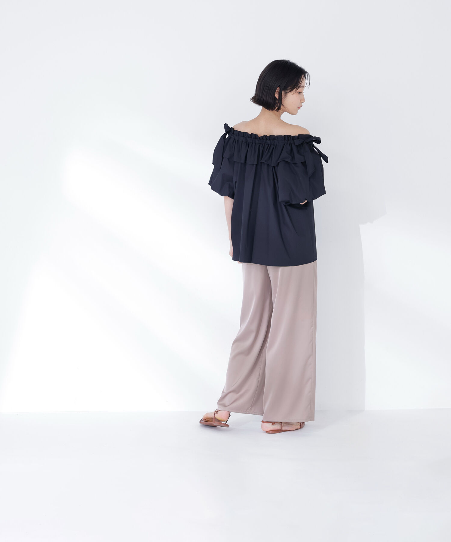  「＜Oggi.jp掲載＞ショルダーリボンブラウス」|シャツ・ブラウス|