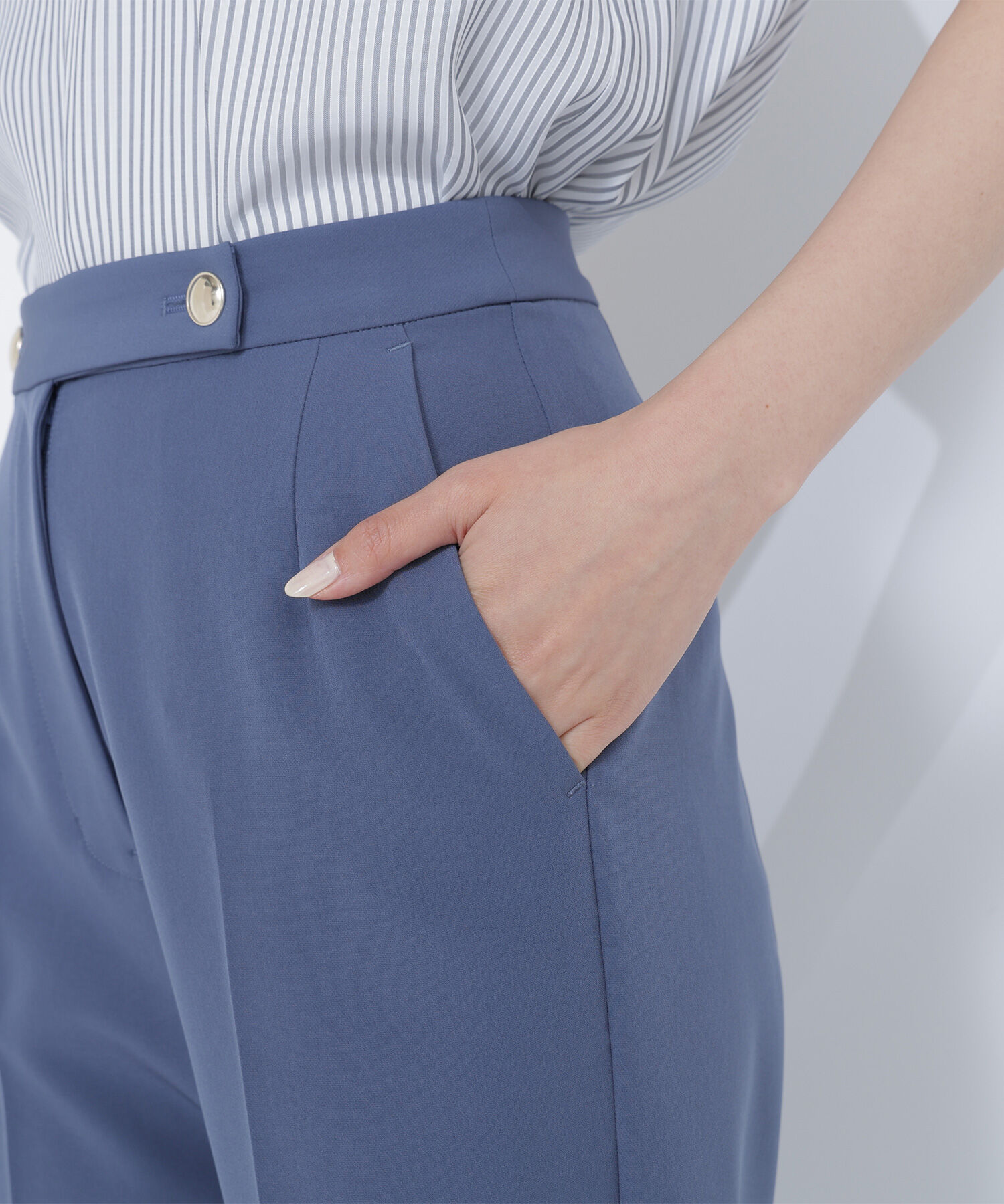  「＜Oggi掲載＞＜骨格ストレート＞メタルポイントアンクルパンツ」|その他|