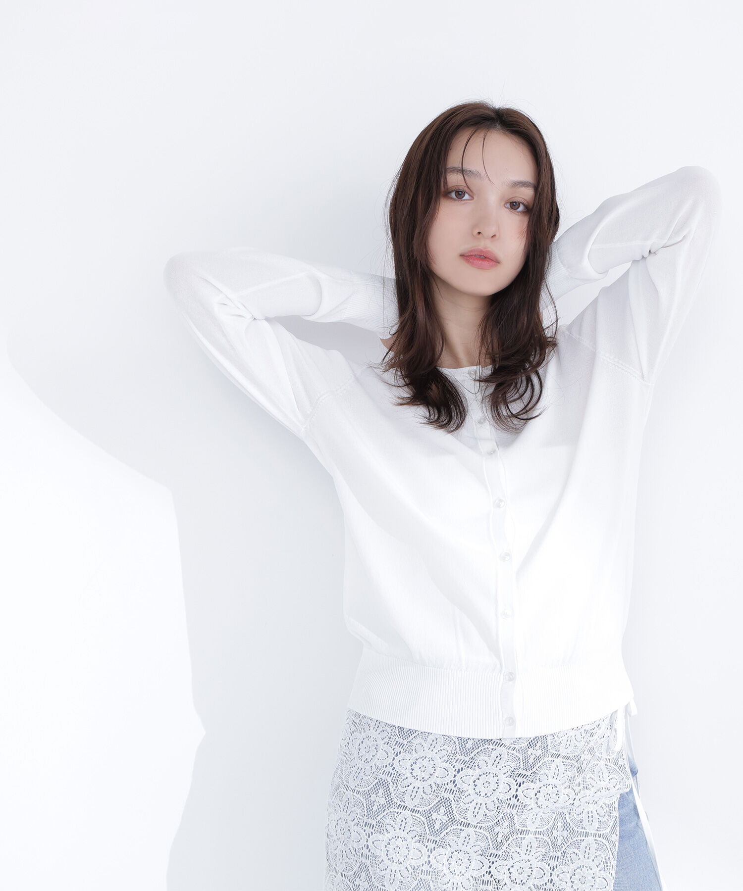  「＜Oggi.jp掲載＞レーヨンナイロンカーディガン」|ニット・セーター|