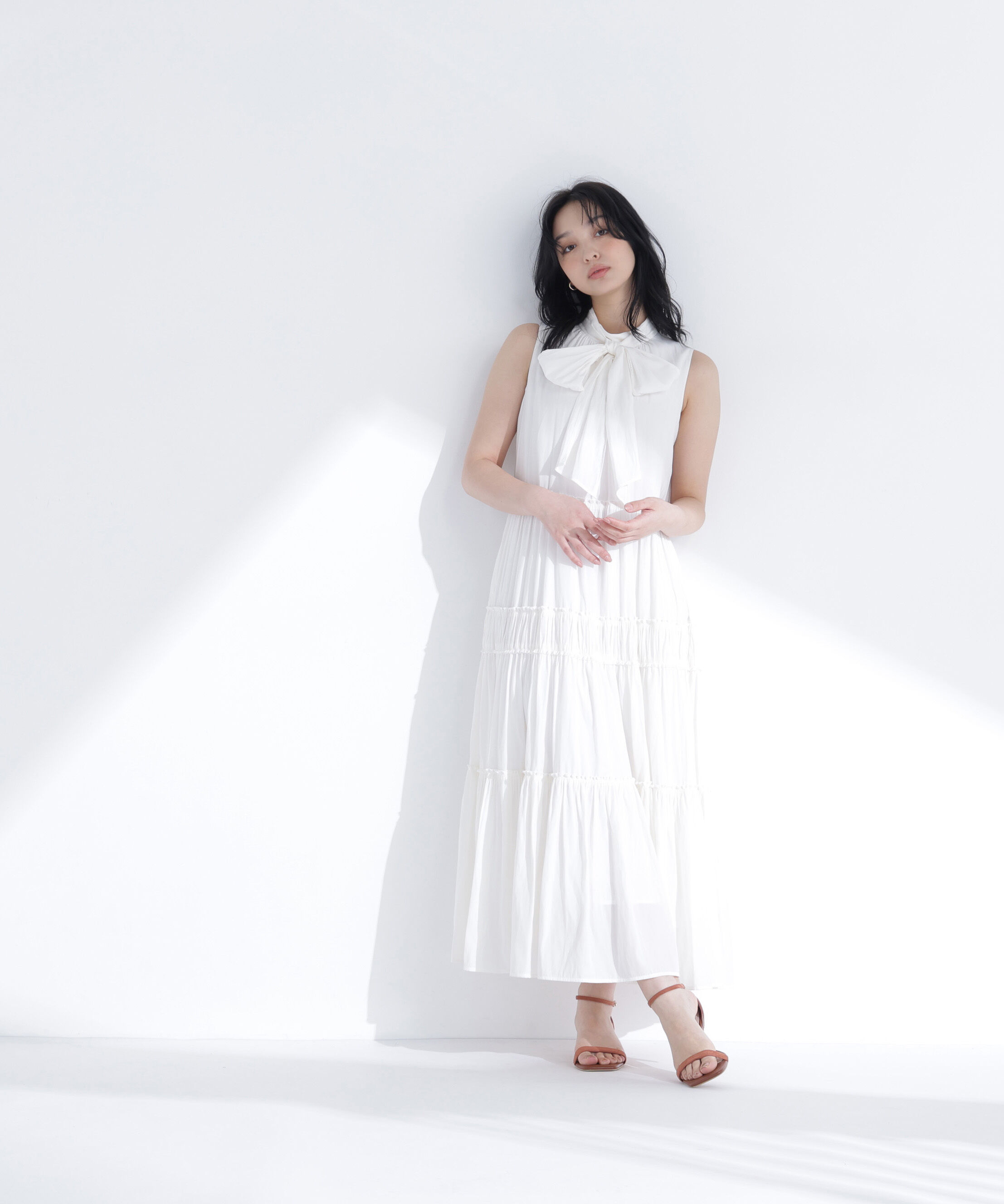 「バックリボンティアードワンピース＊」|ワンピース|