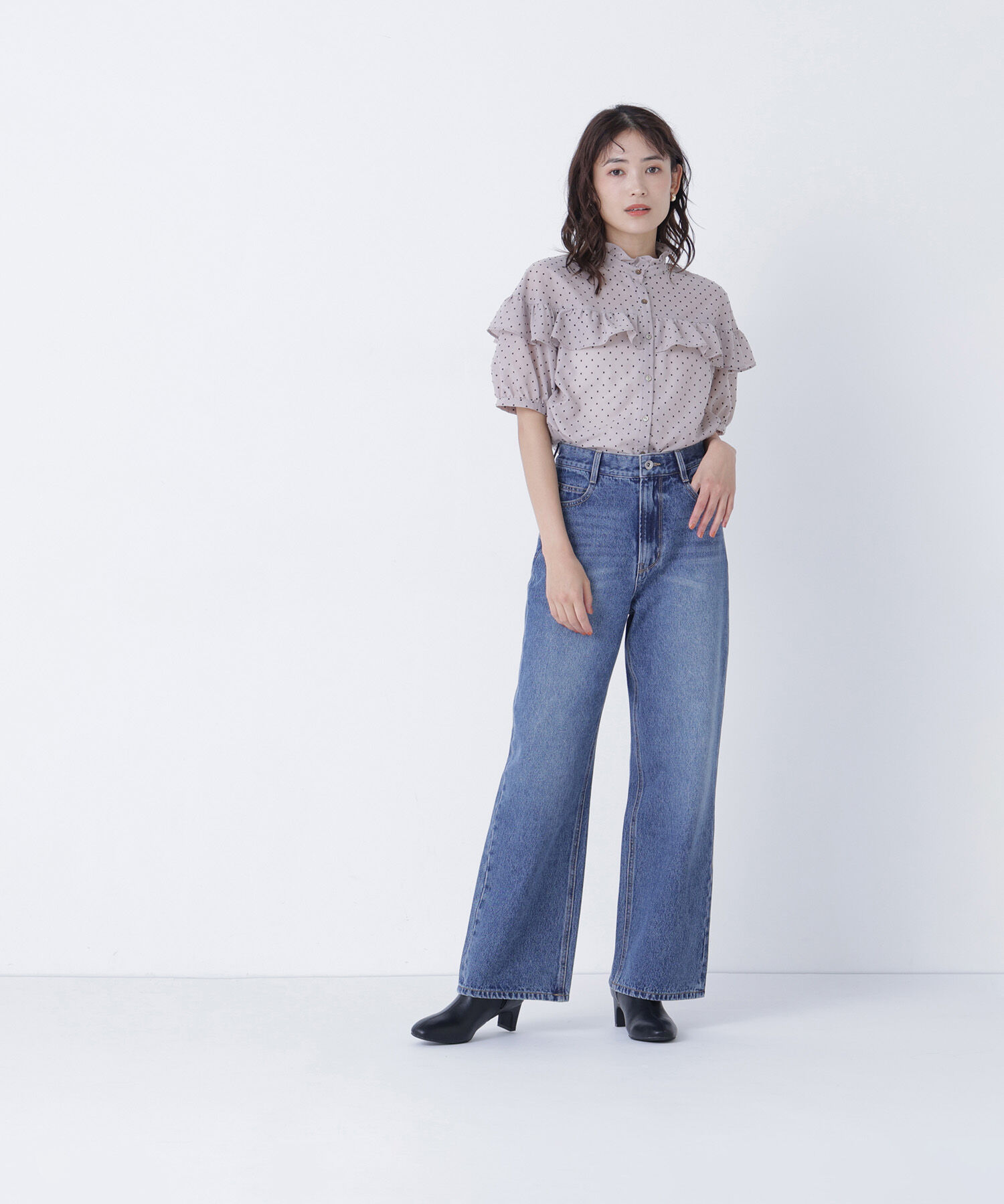  「＜Oggi.jp・CanCam.jp掲載＞ワイドストレートデニムパンツ」|その他|