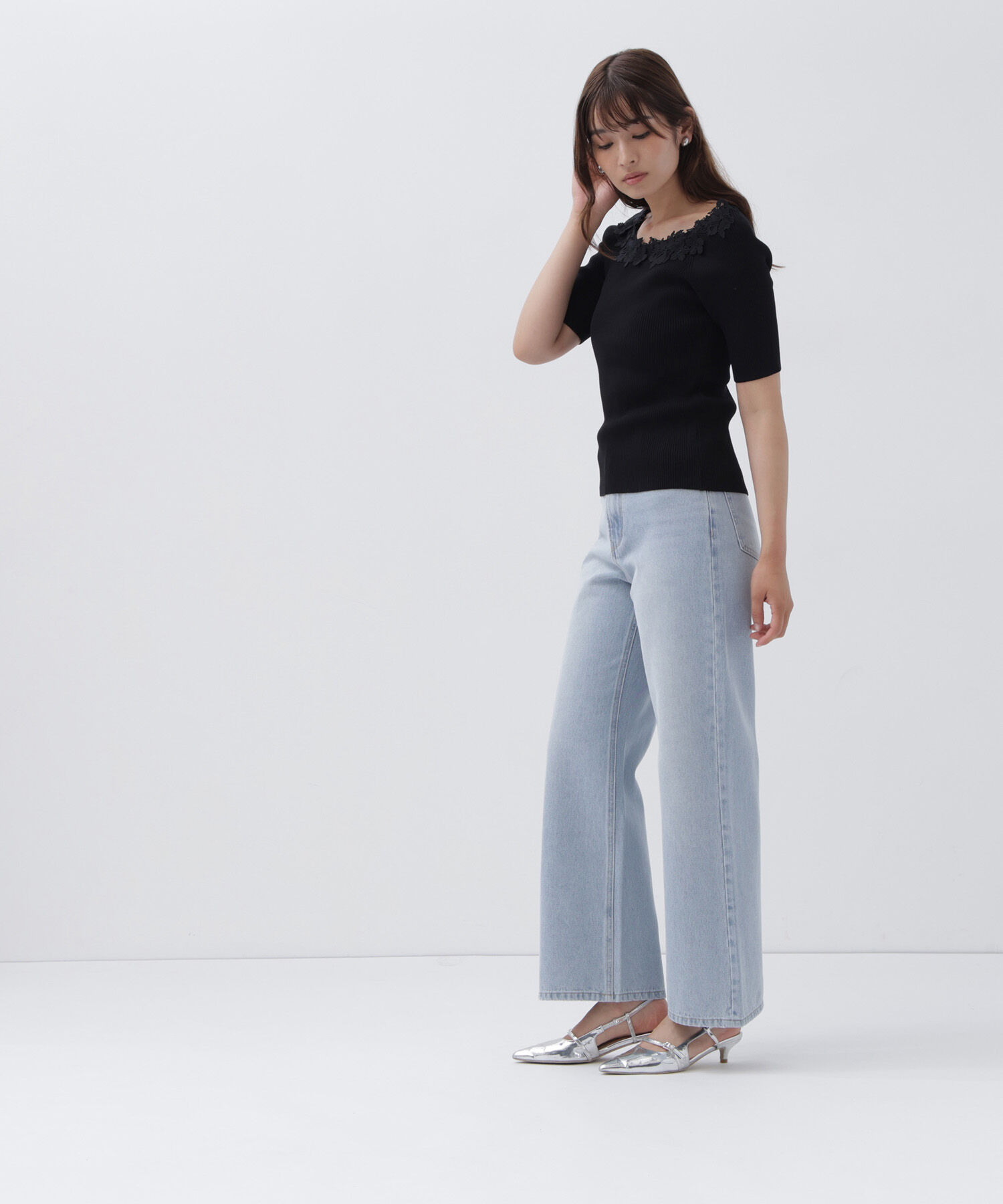  「＜Oggi.jp・CanCam.jp掲載＞ワイドストレートデニムパンツ」|その他|
