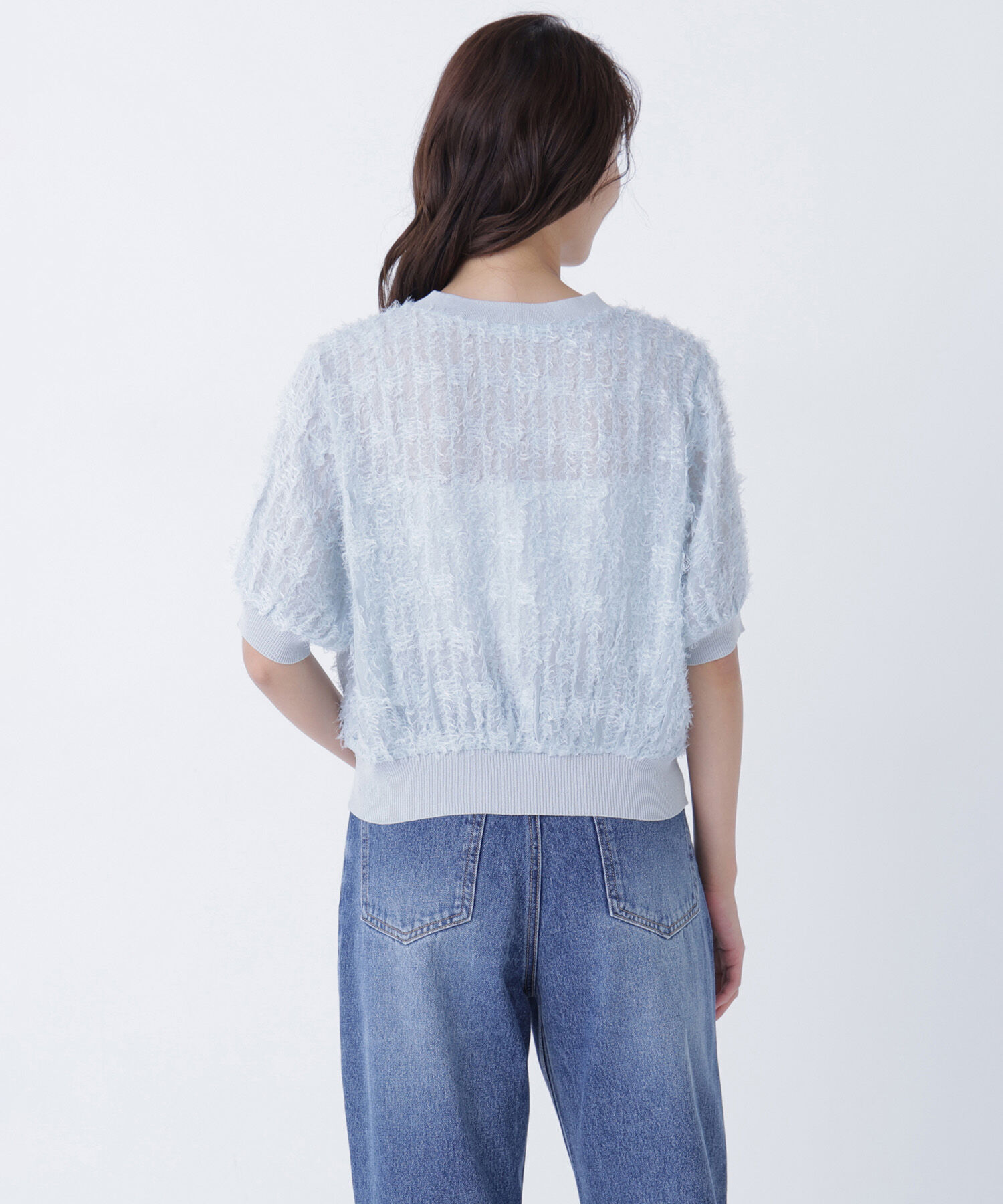  「チュール刺繍シアーカーディガン」|Tシャツ・カットソー|