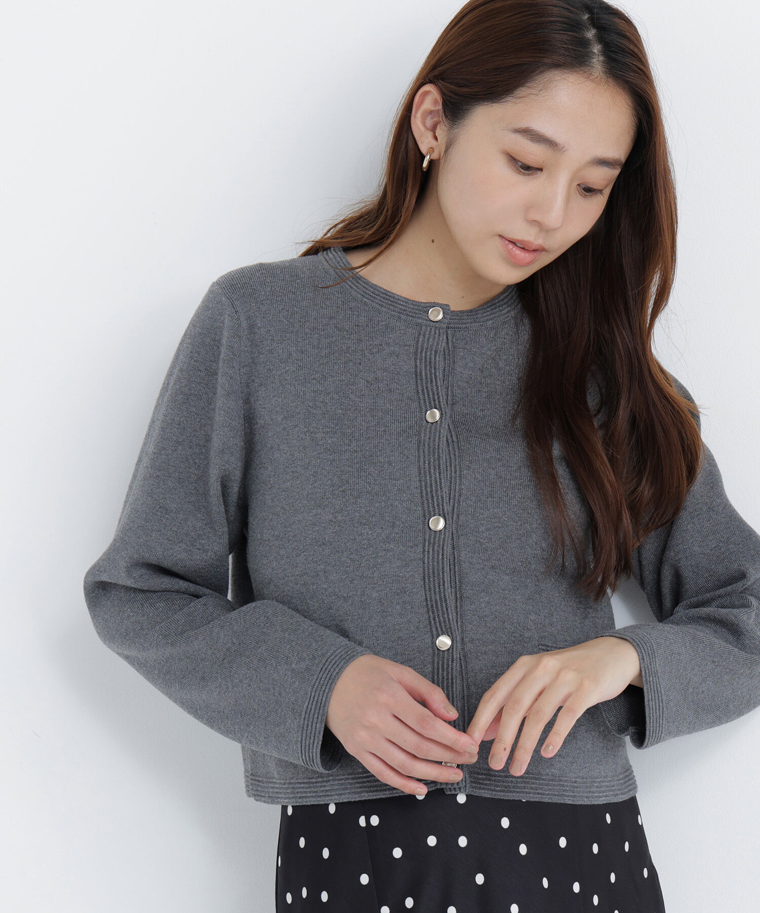  「シルクブレンドカーディガン 26AW」|ニット・セーター|