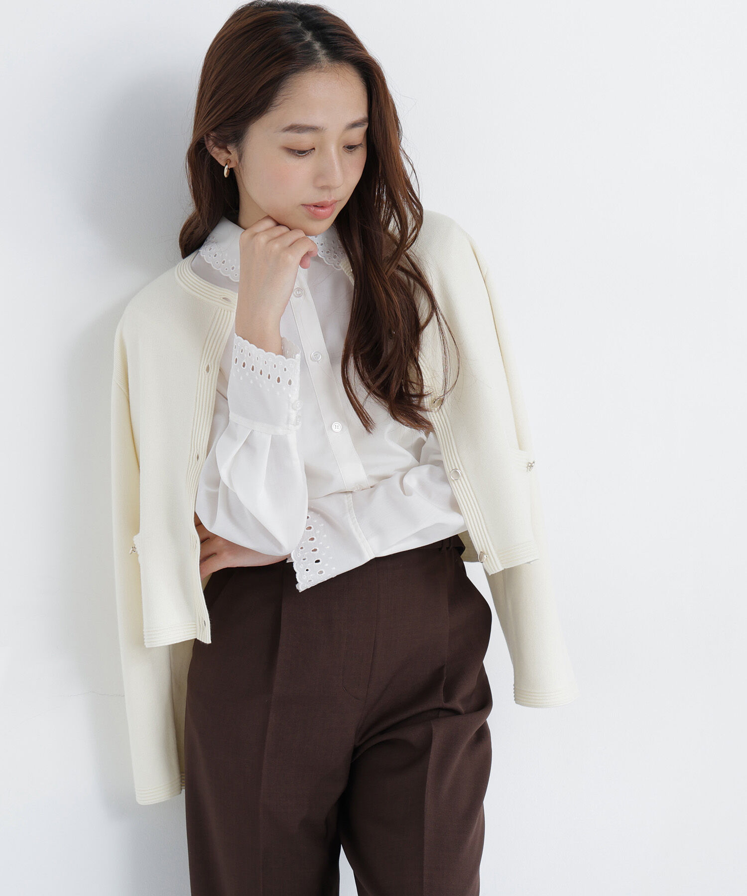  「シルクブレンドカーディガン 26AW」|ニット・セーター|
