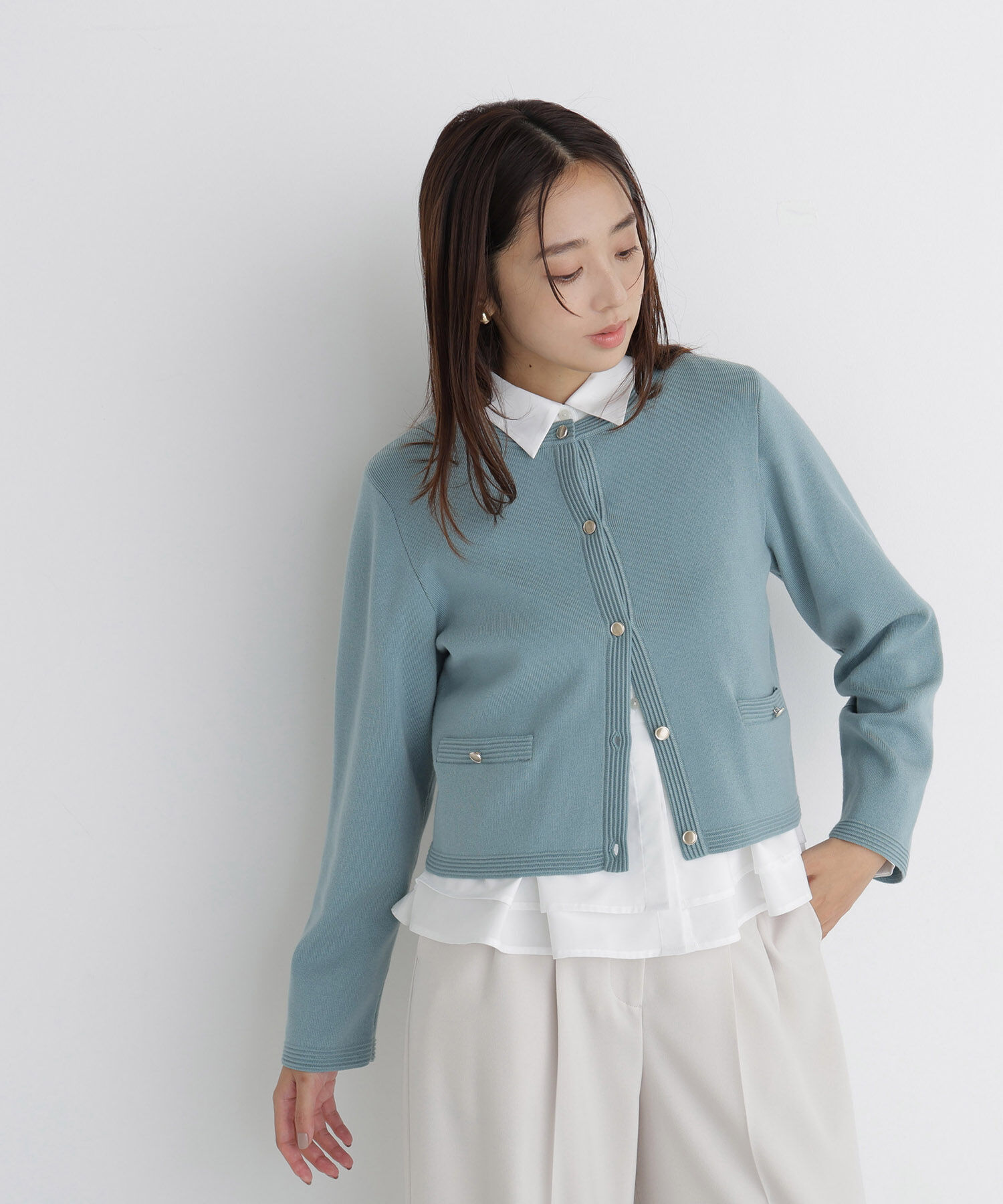  「シルクブレンドカーディガン 26AW」|ニット・セーター|