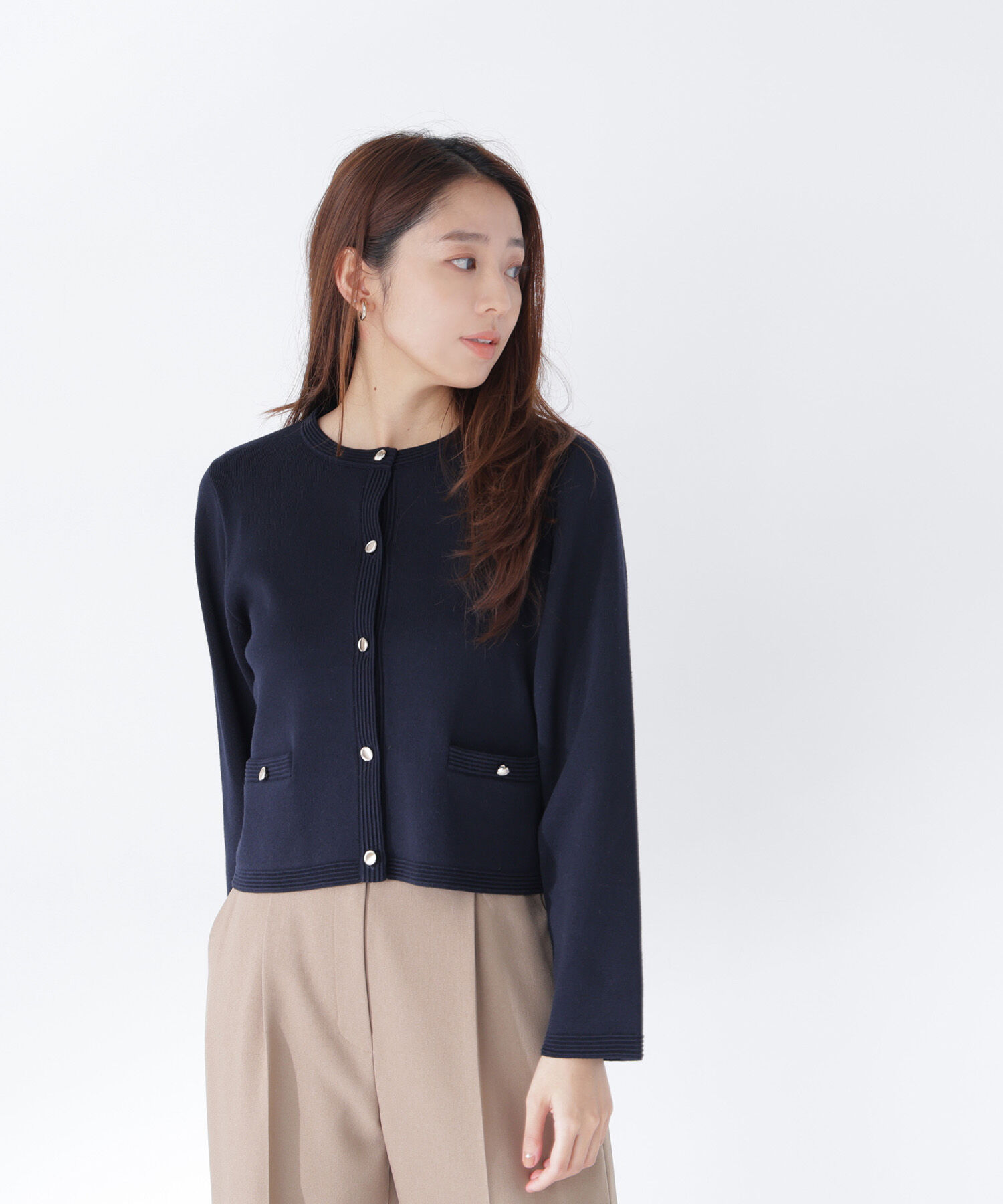  「シルクブレンドカーディガン 26AW」|ニット・セーター|