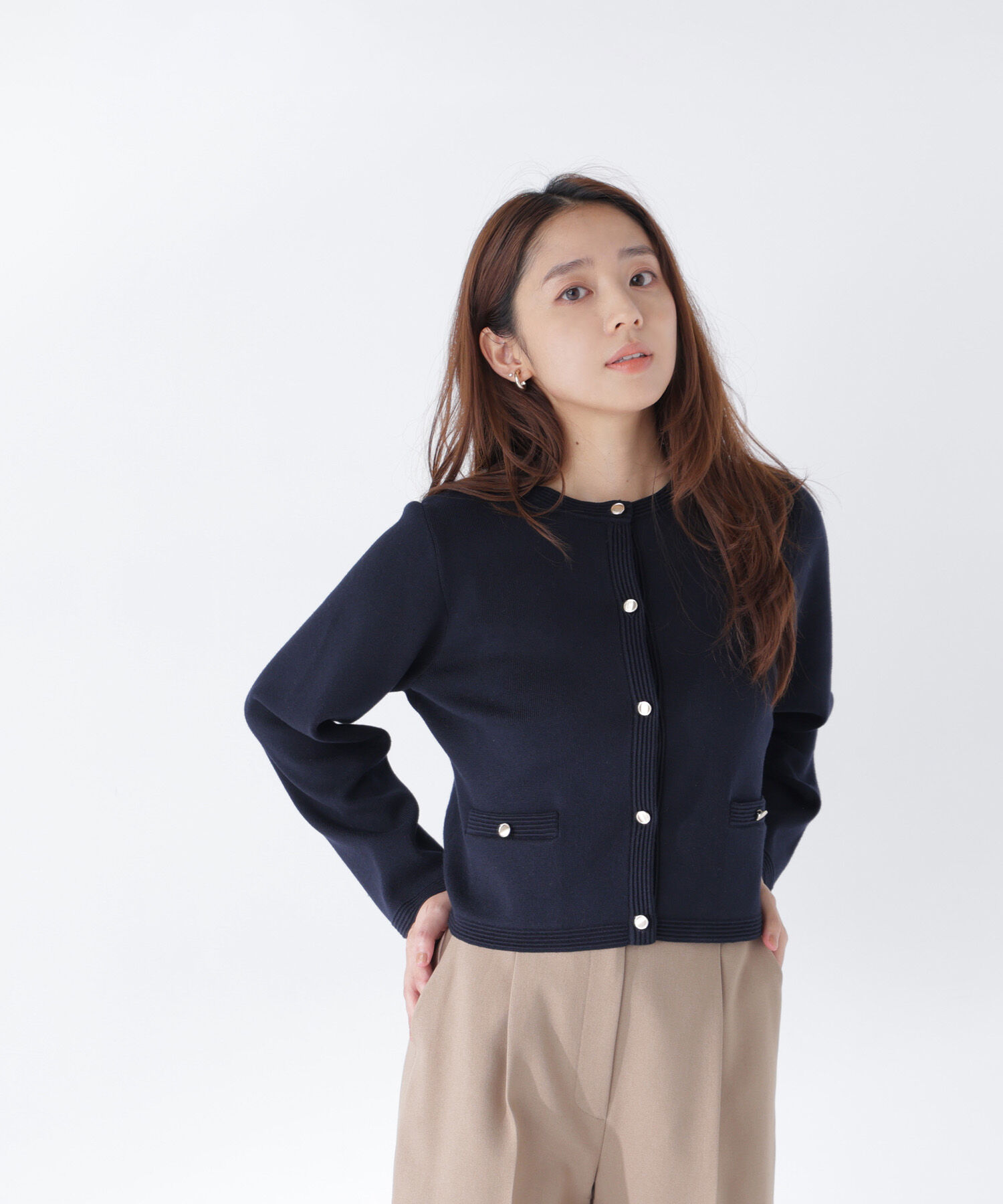  「シルクブレンドカーディガン 26AW」|ニット・セーター|
