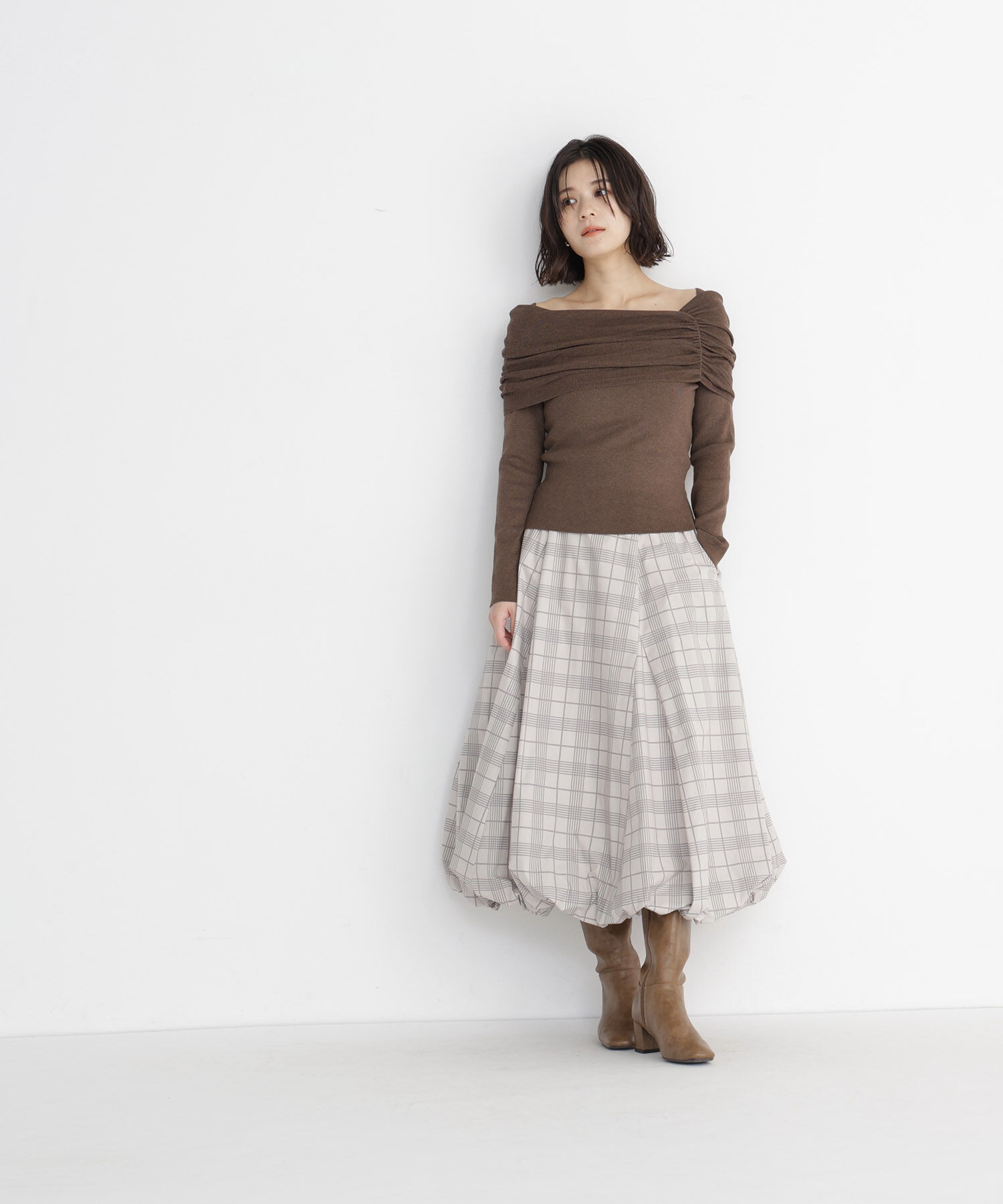  「＜Oggi11月号掲載＞バルーンスカート　26AW」|スカート|ベージュチェ 2