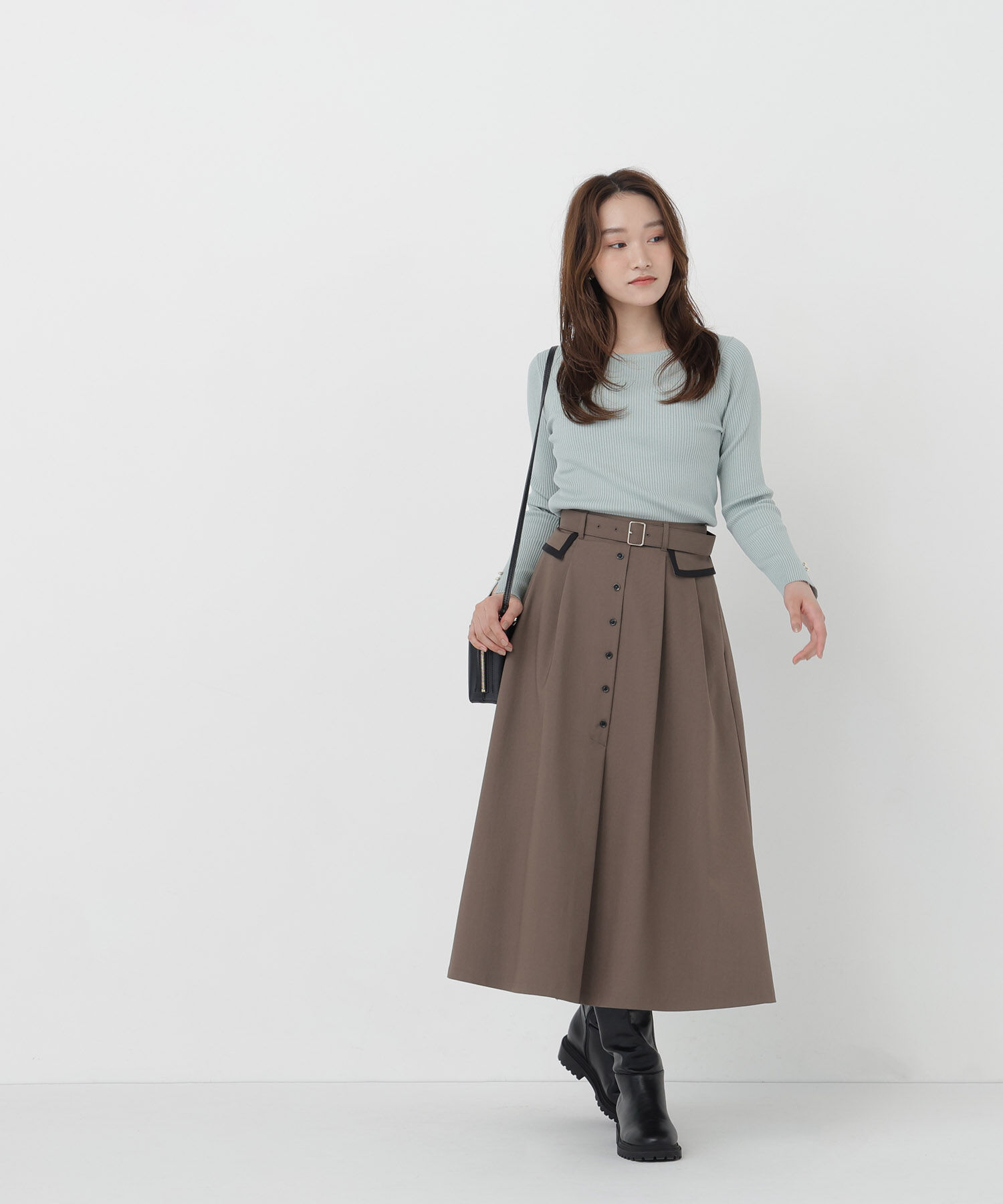  「＜CLASSY.11月号掲載＞トレンチディティールスカート」|スカート|