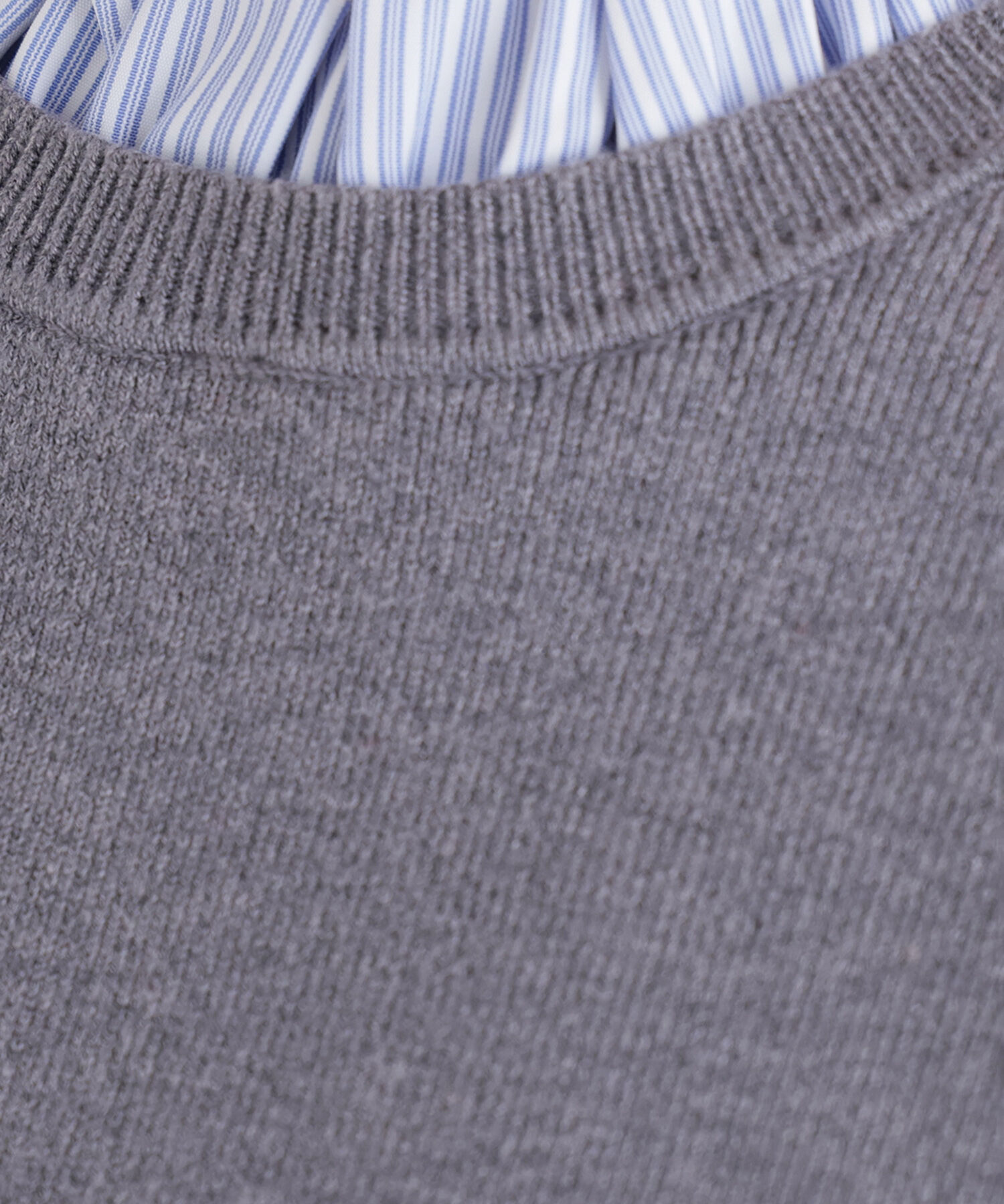  「ストライプフリルネックニット 26AW」|ニット・セーター|