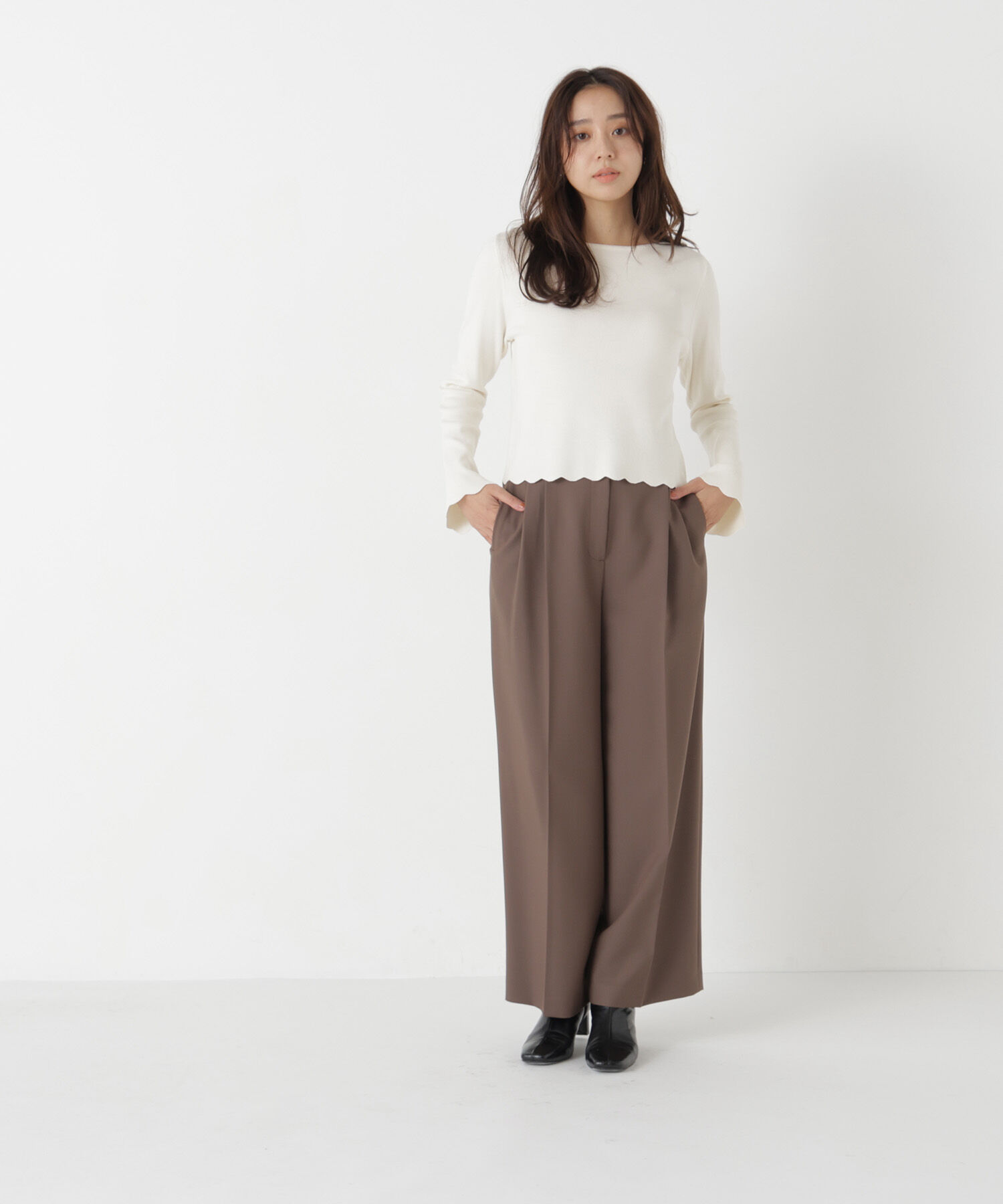  「＜Oggi.jp掲載＞ベルテッドワイドパンツ」|その他|