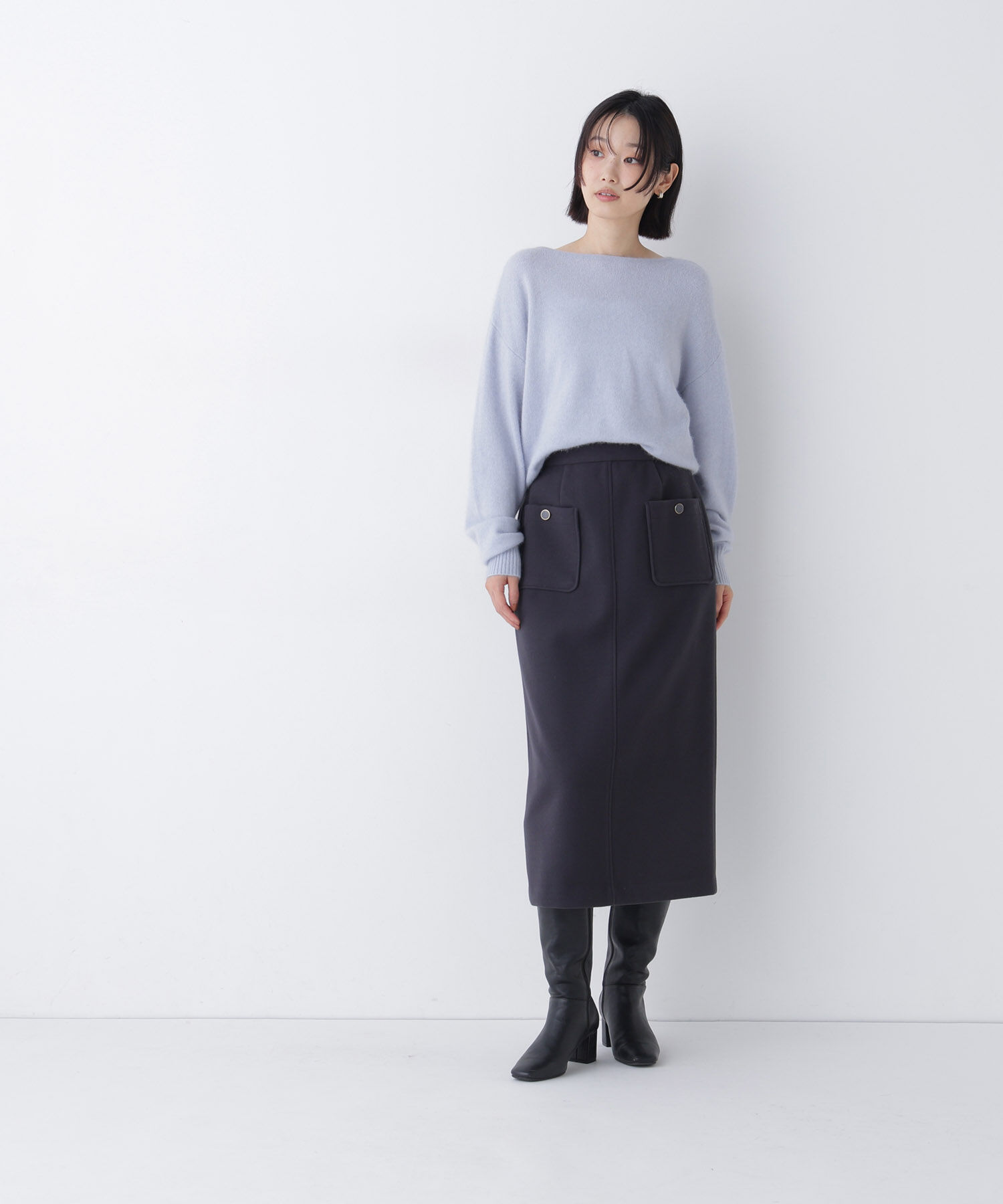  「圧縮ジャージーシリーズ ナロースカート」|スカート|