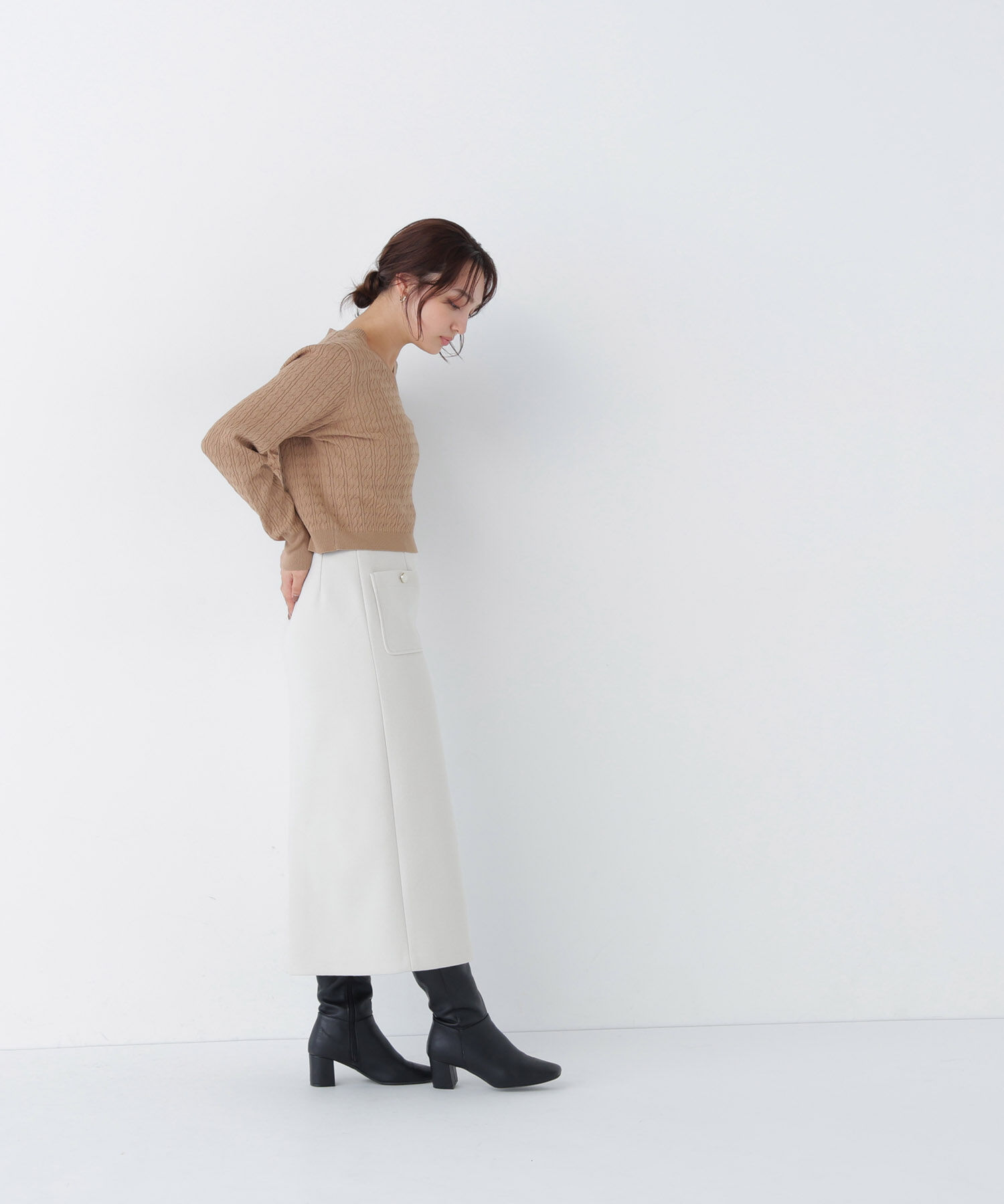  「圧縮ジャージーシリーズ ナロースカート」|スカート|
