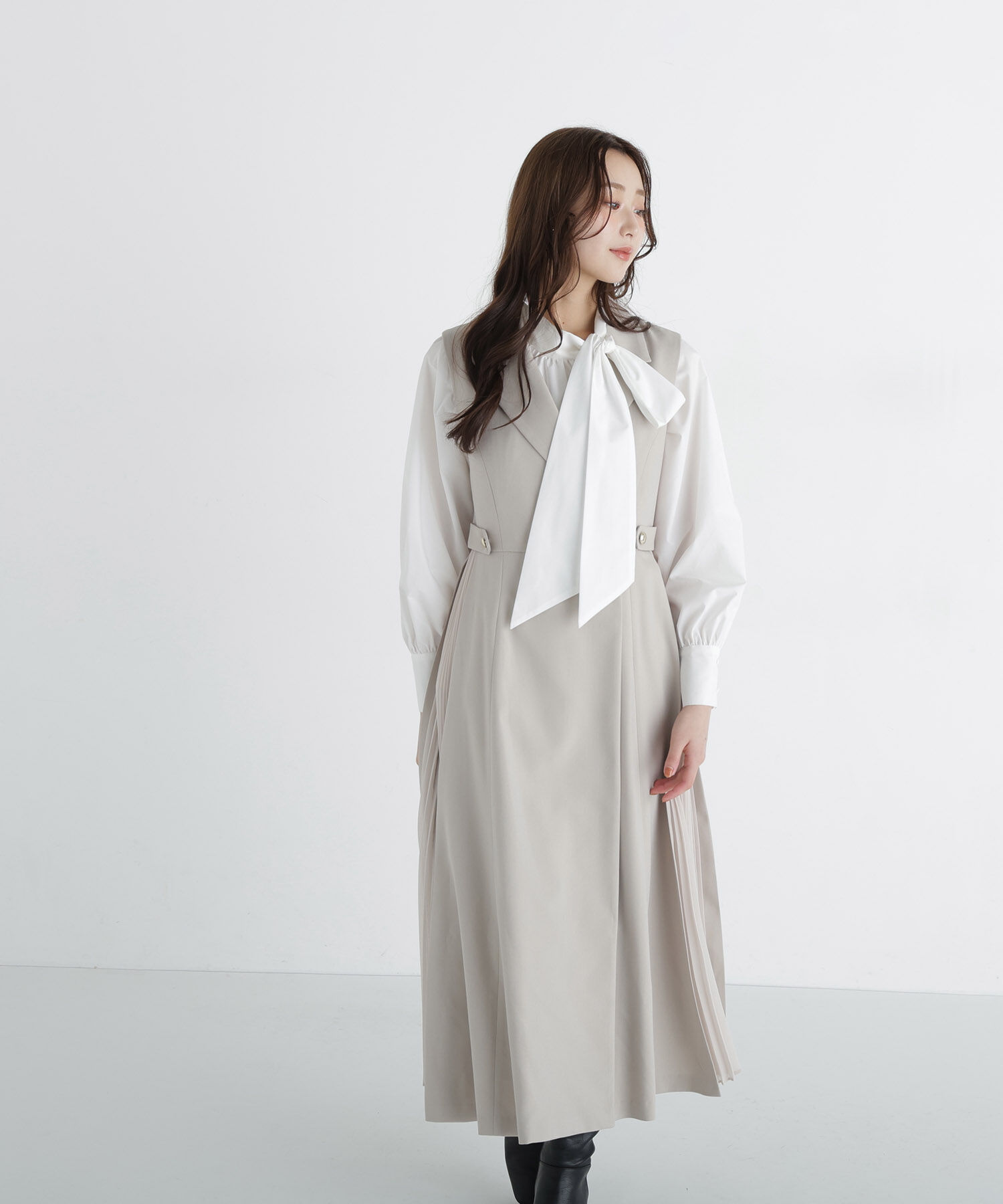  「サイドプリーツジャンスカ　26AW」|ワンピース|