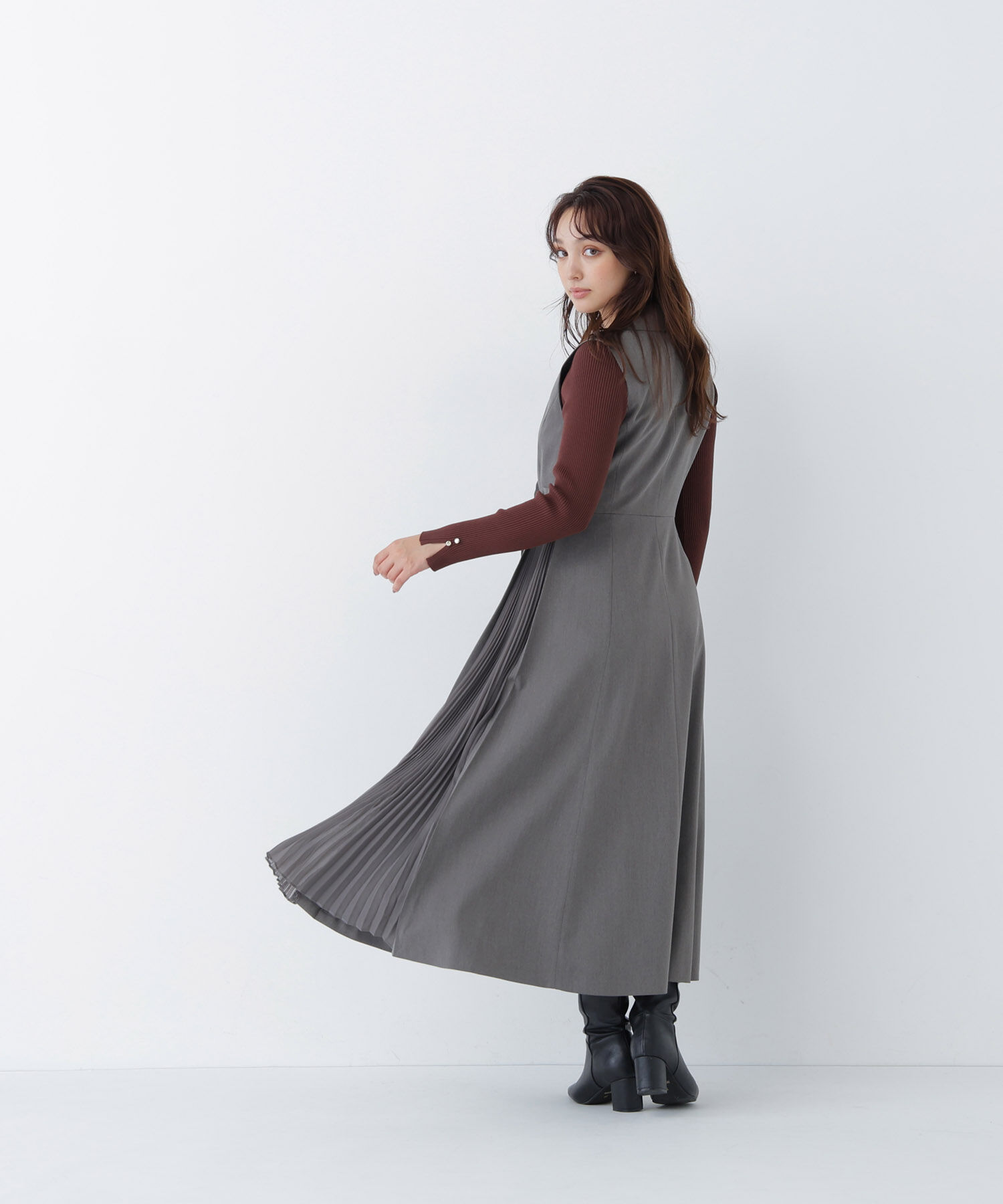  「サイドプリーツジャンスカ　26AW」|ワンピース|