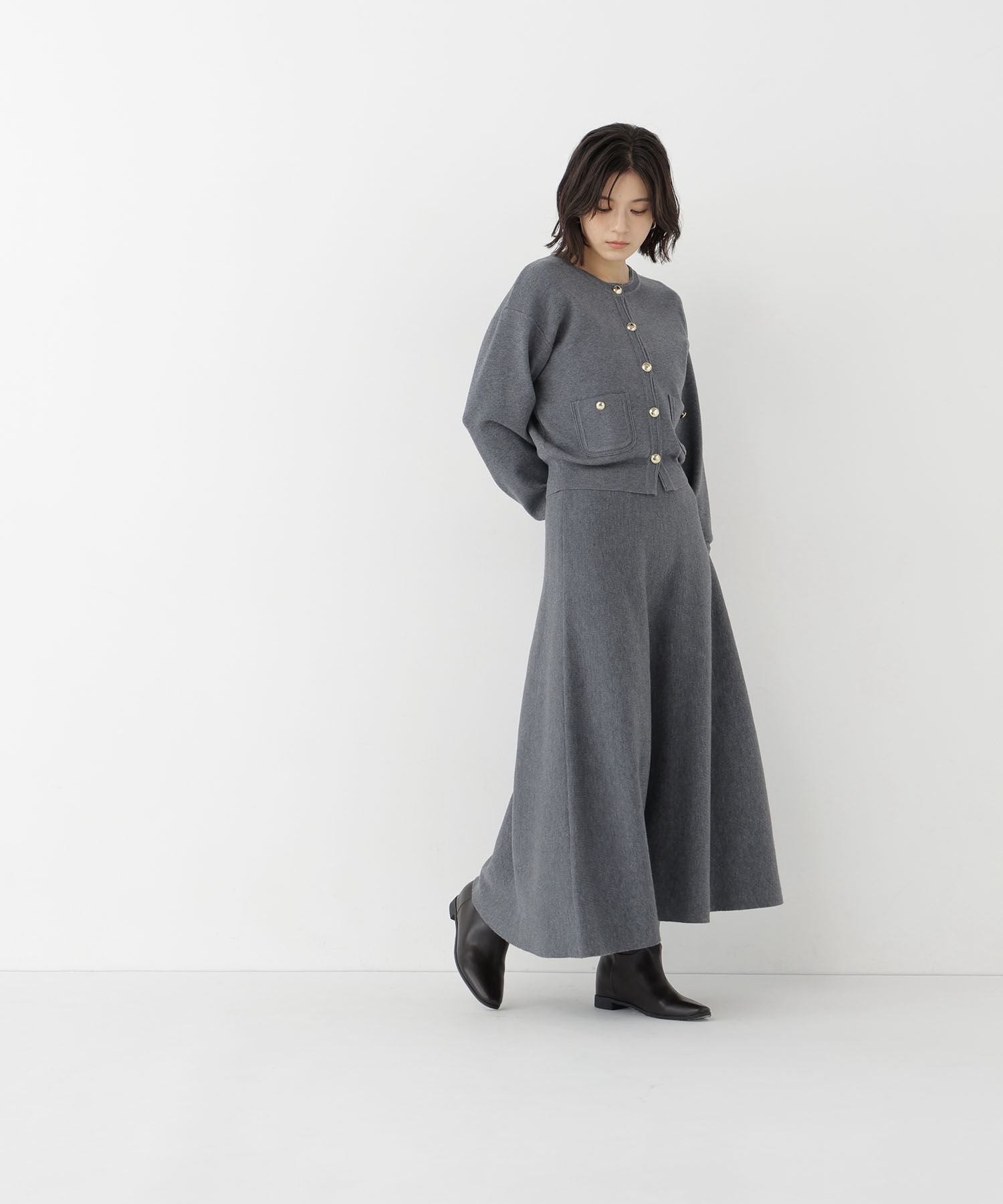  「ダブルフェイスニットセットアップ　26AW」|ワンピース|