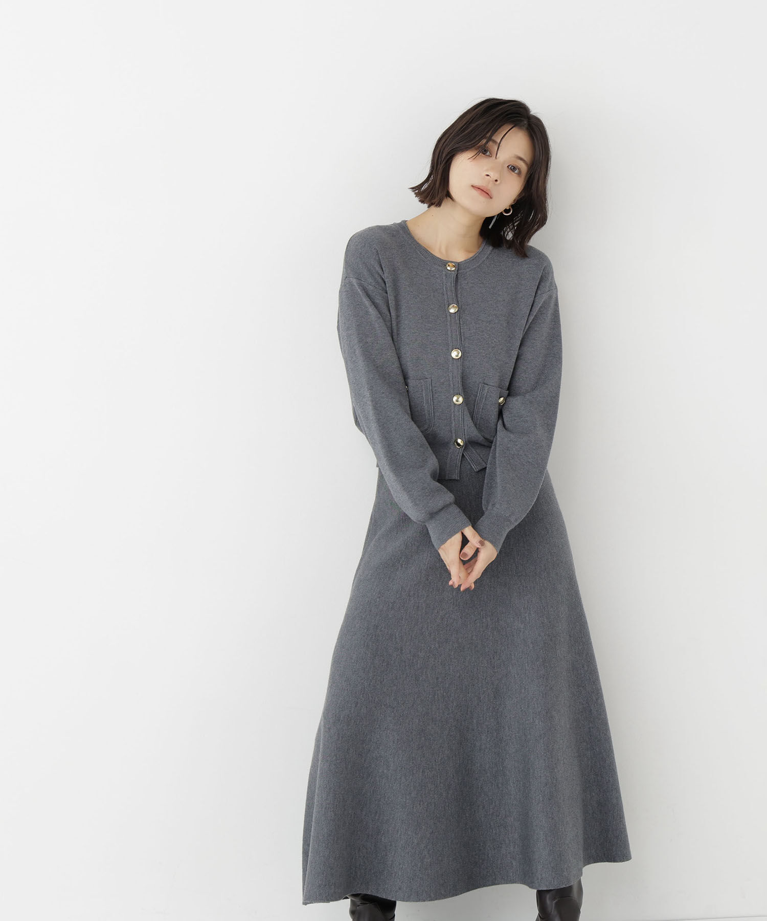  「ダブルフェイスニットセットアップ　26AW」|ワンピース|