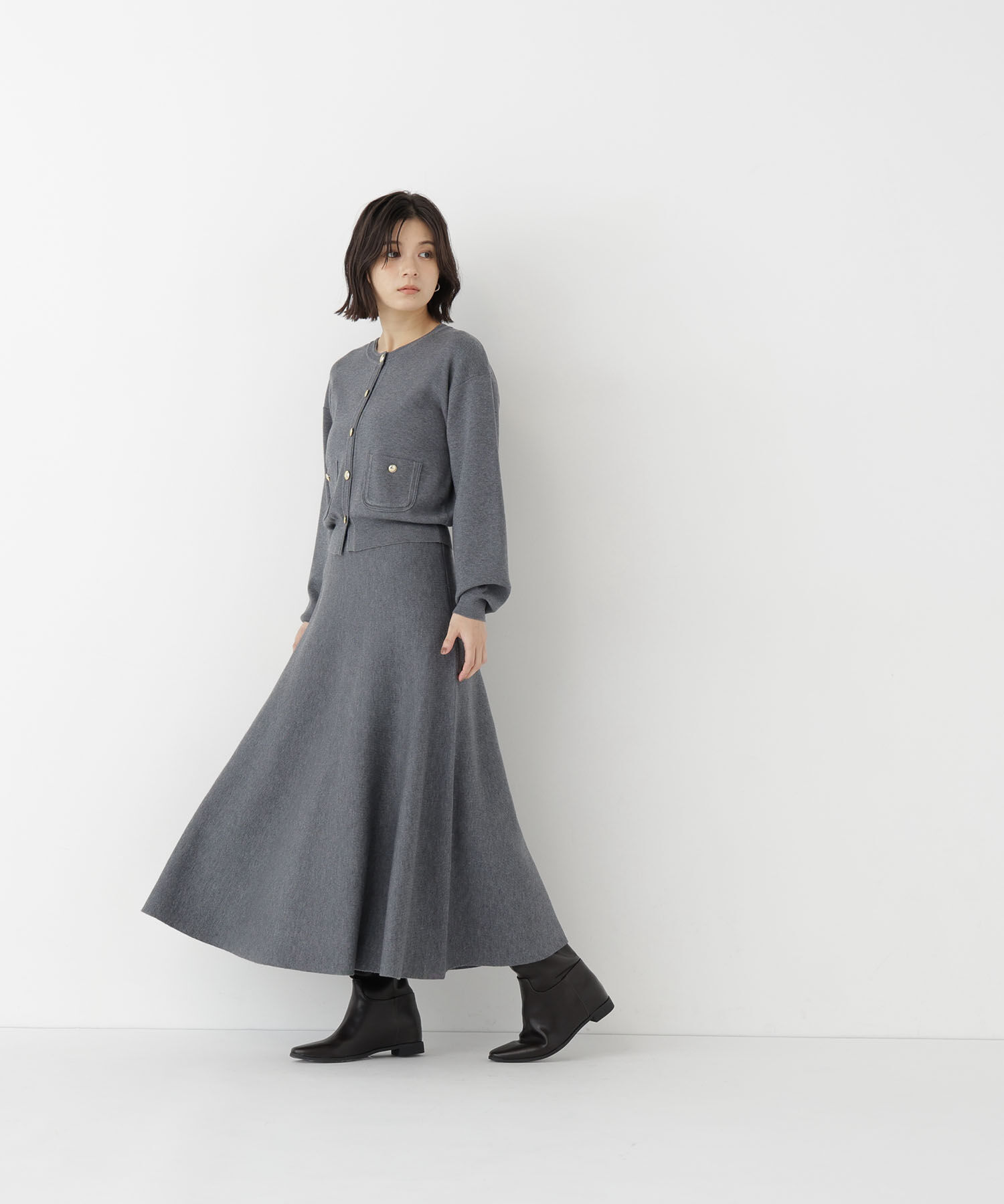  「ダブルフェイスニットセットアップ　26AW」|ワンピース|