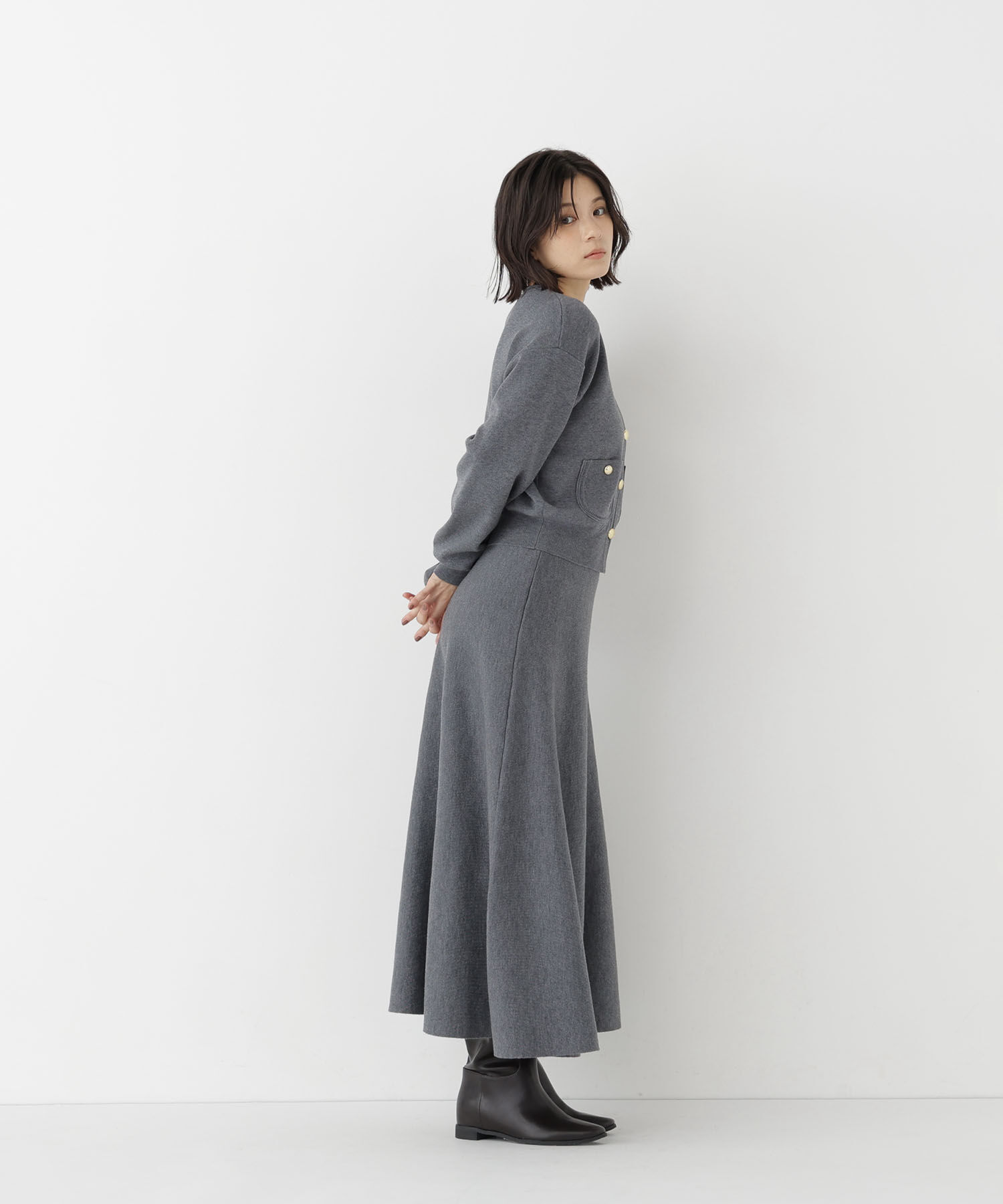  「ダブルフェイスニットセットアップ　26AW」|ワンピース|