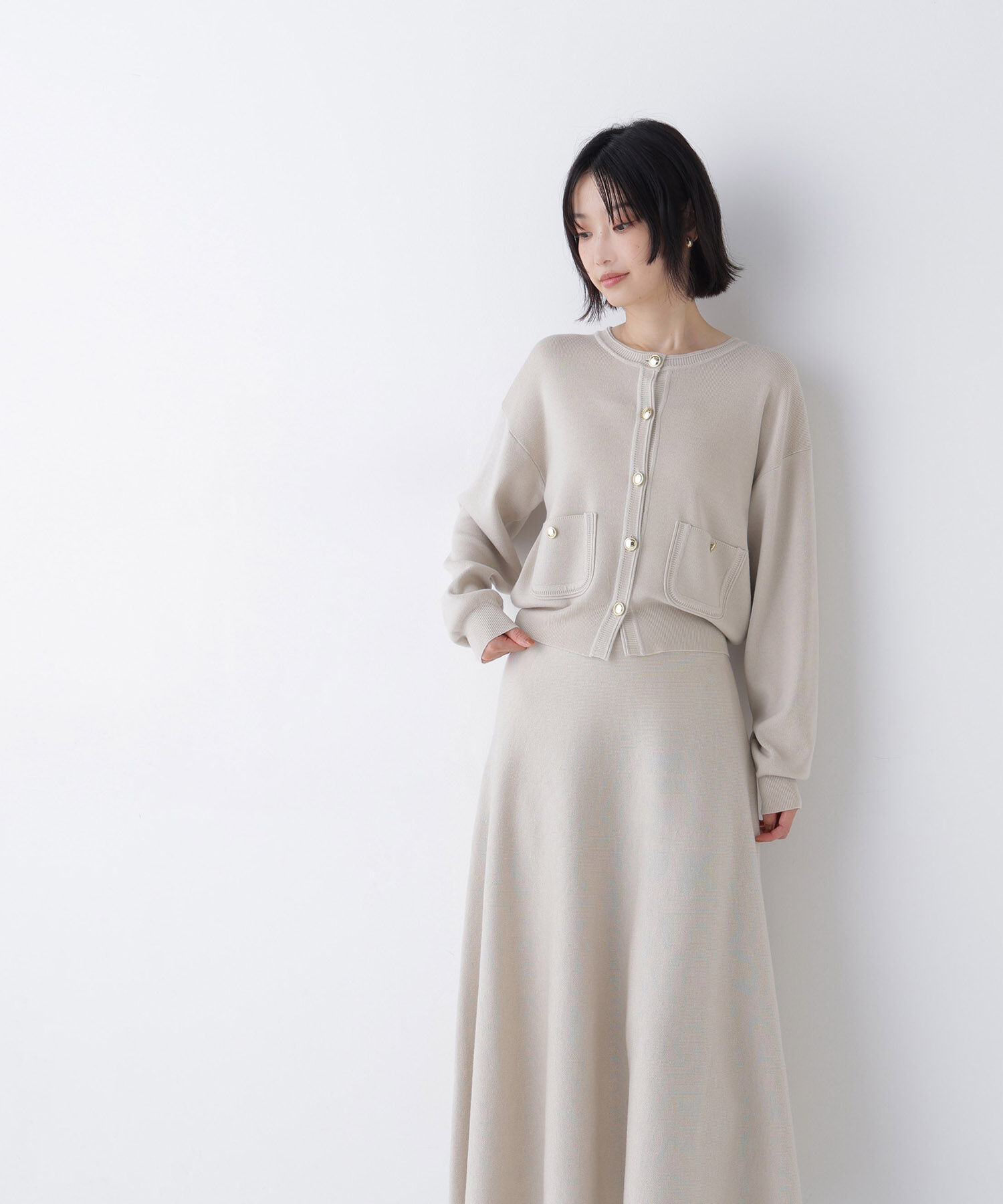  「ダブルフェイスニットセットアップ　26AW」|ワンピース|