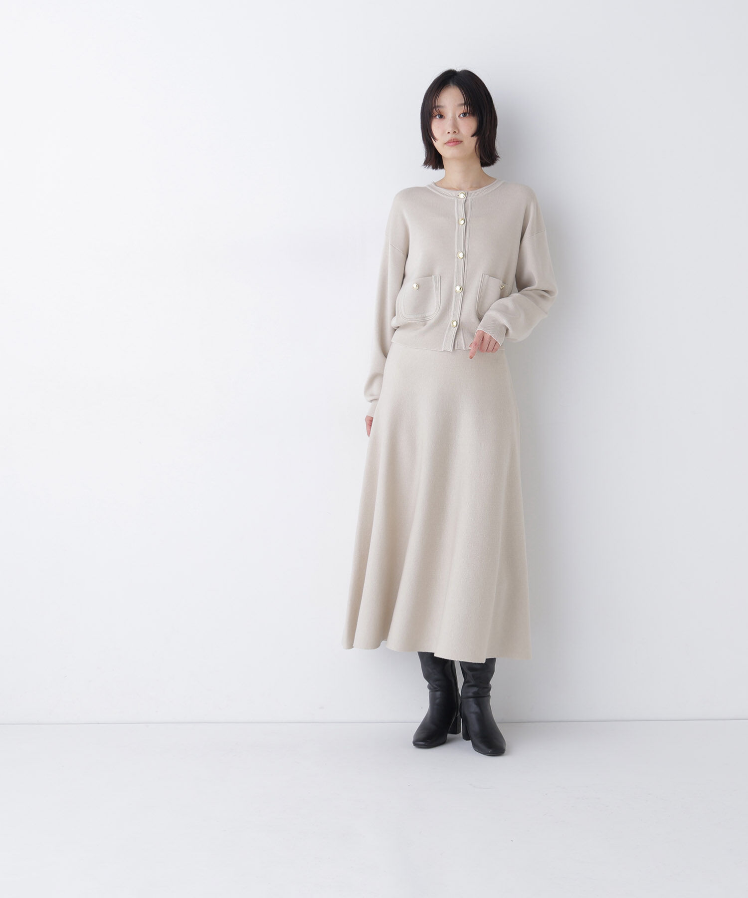  「ダブルフェイスニットセットアップ　26AW」|ワンピース|