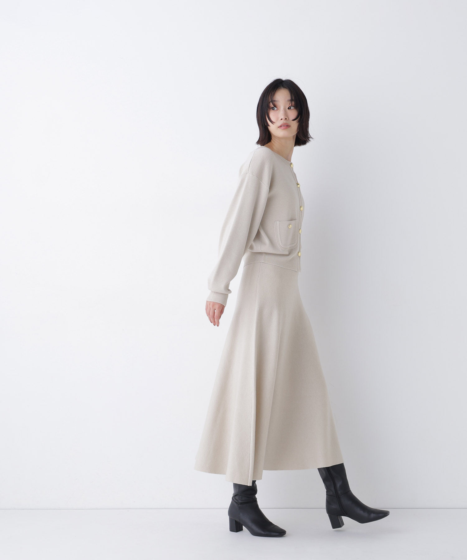  「ダブルフェイスニットセットアップ　26AW」|ワンピース|