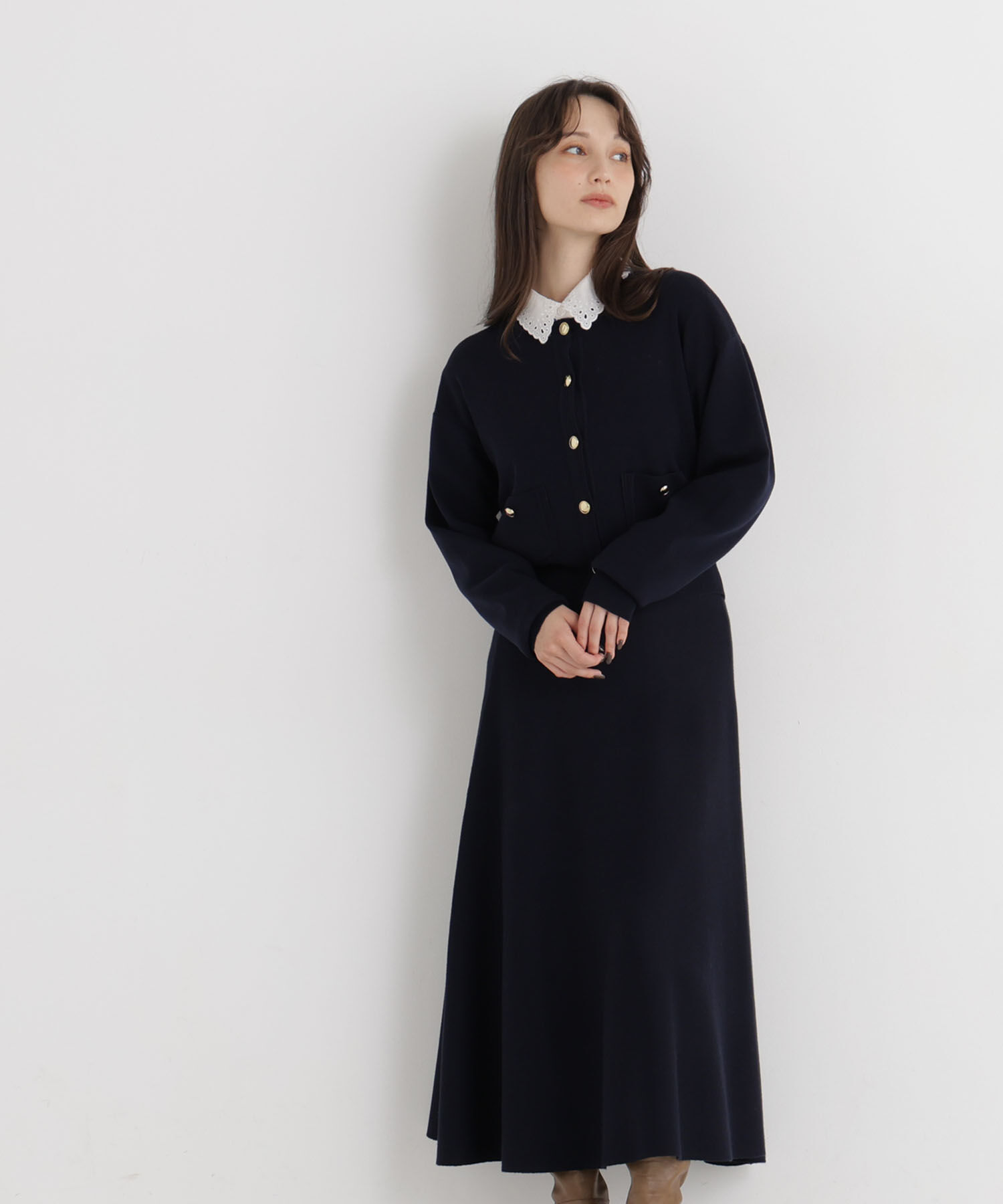  「ダブルフェイスニットセットアップ　26AW」|ワンピース|