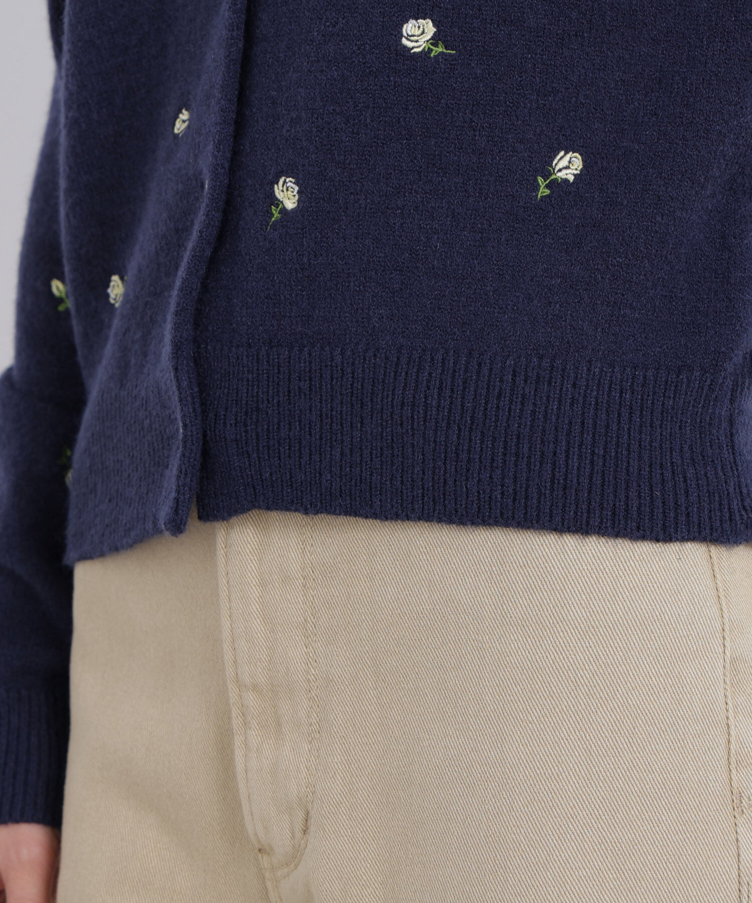  「〈N.〉ローズ刺繍カーディガン　26AW」|ニット・セーター|