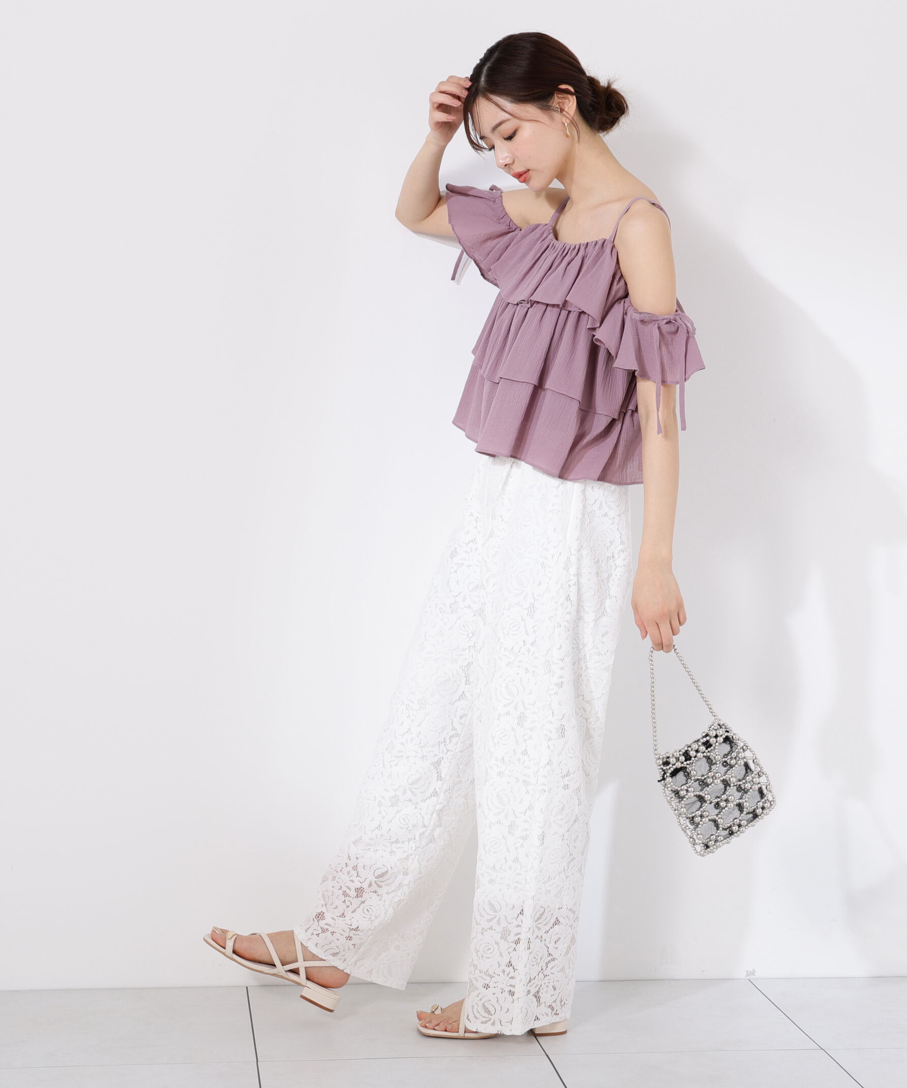 PROPORTION BODY DRESSING「《EDIT COLOGNE》レースワイドパンツ」|その他|