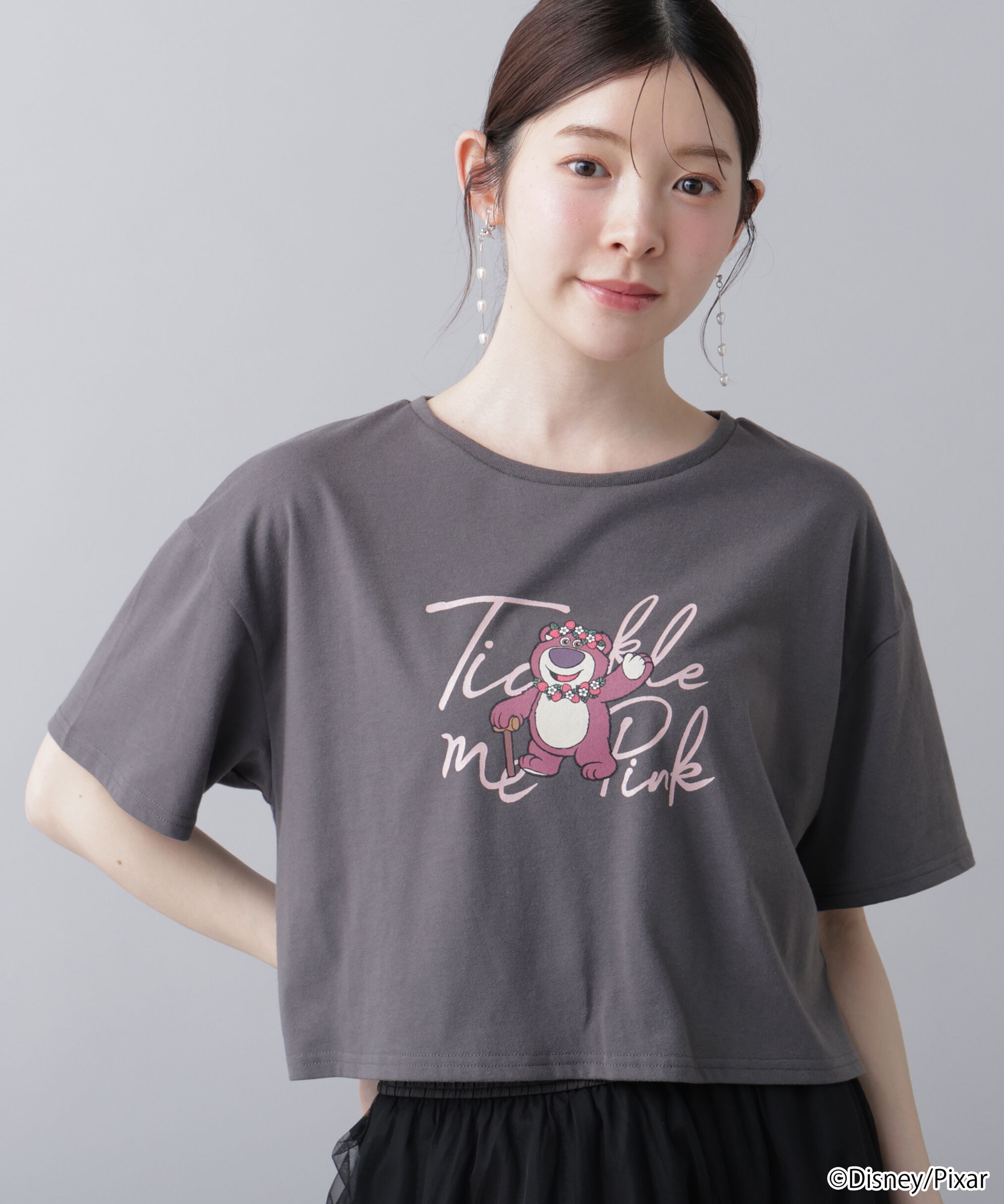 PROPORTION BODY DRESSING「ロッツォ／コンパクトＴシャツ」|Tシャツ・カットソー|チャコール2