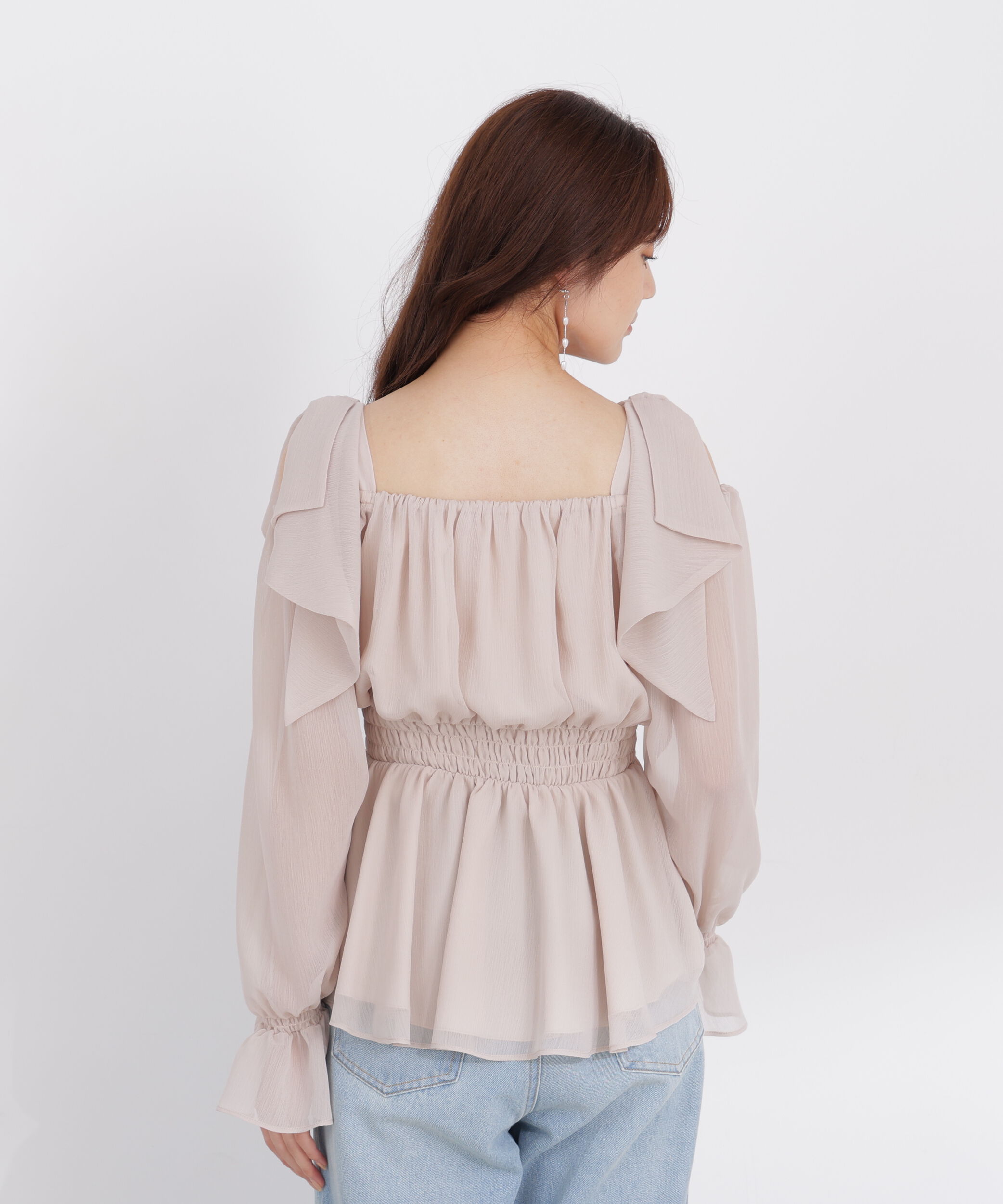 PROPORTION BODY DRESSING「ショルダーリボンブラウス 26AW」|シャツ・ブラウス|