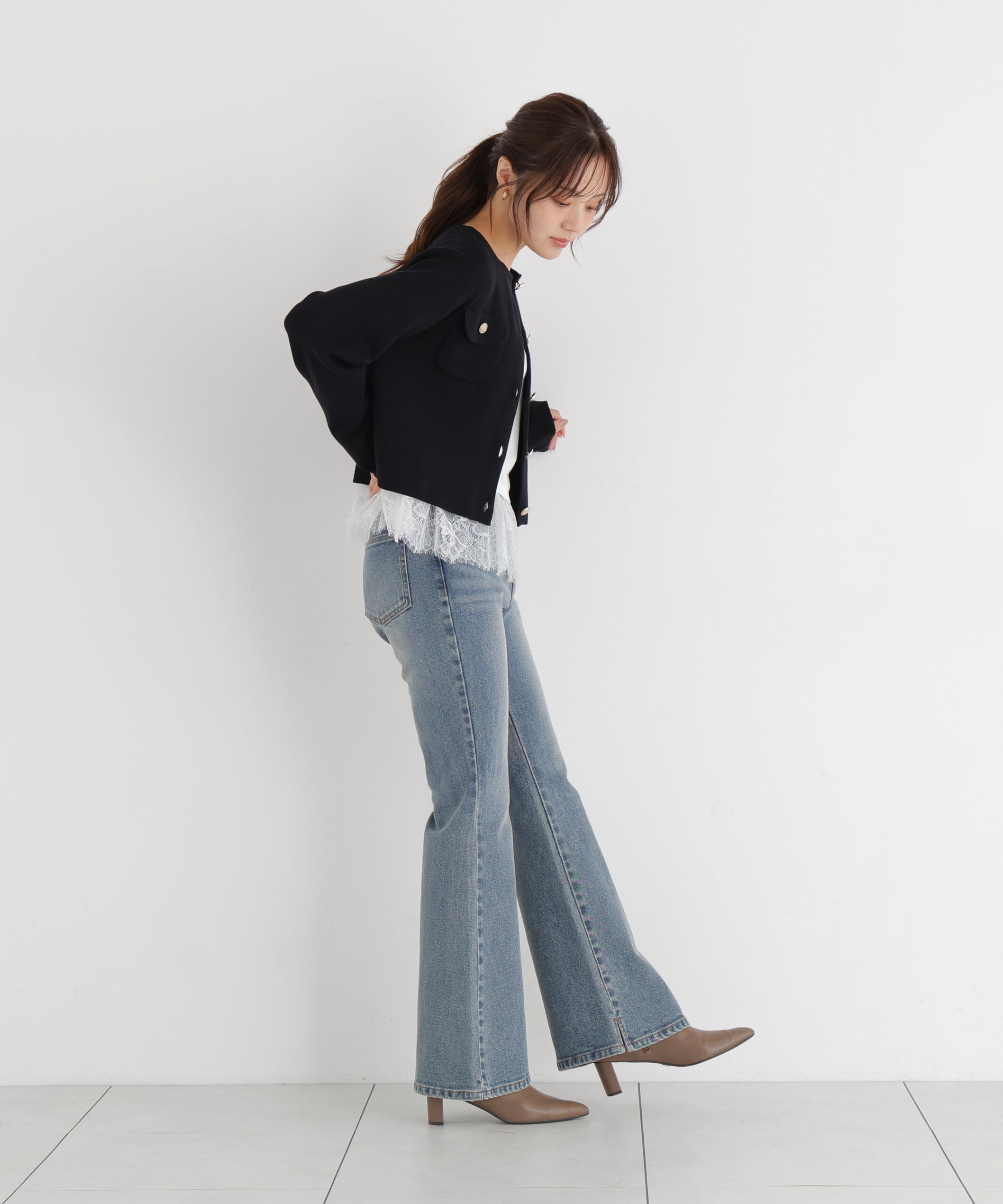 PROPORTION BODY DRESSING「シルク混カーディガン 26AW」|カーディガン|