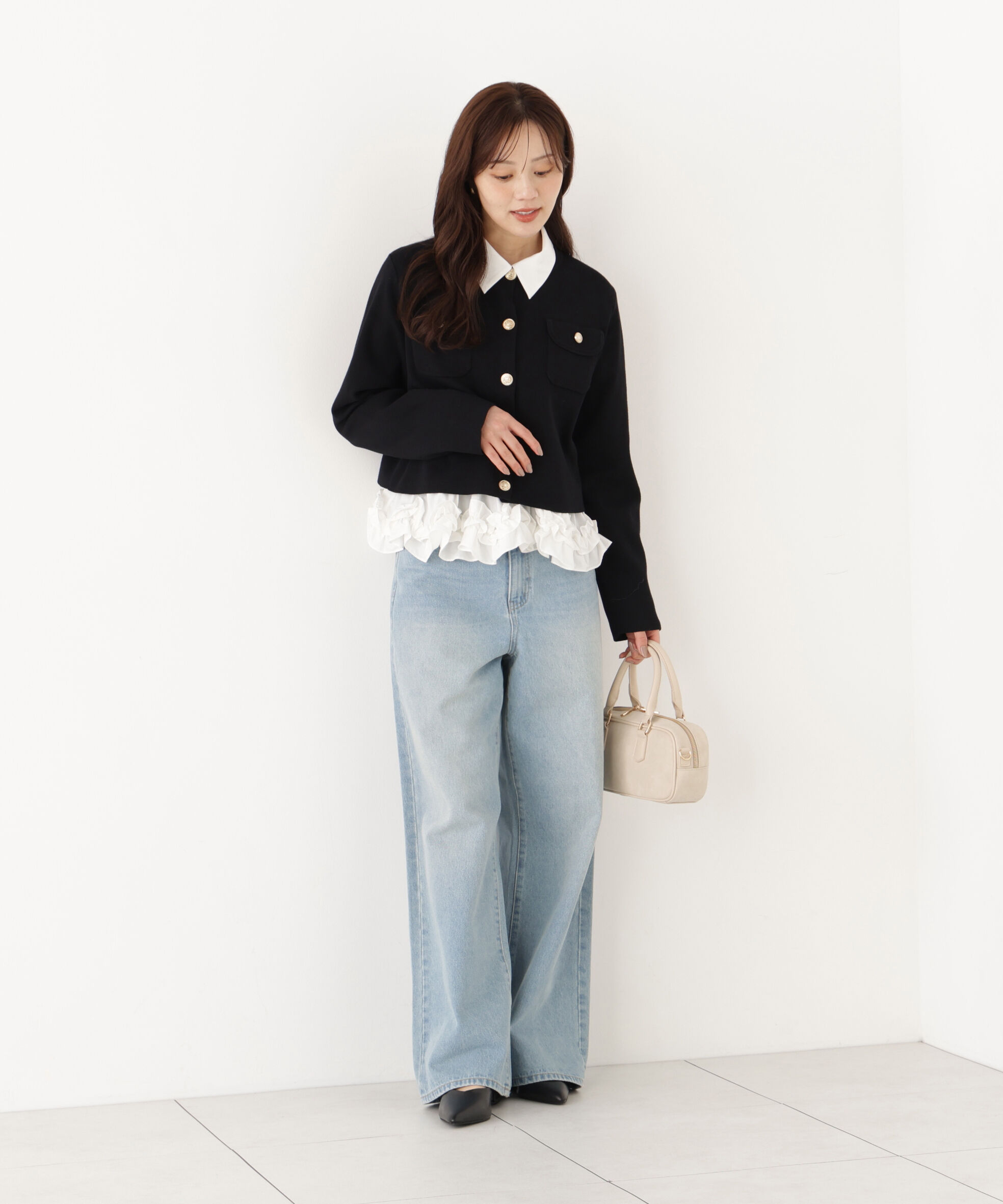 PROPORTION BODY DRESSING「シルク混カーディガン 26AW」|カーディガン|