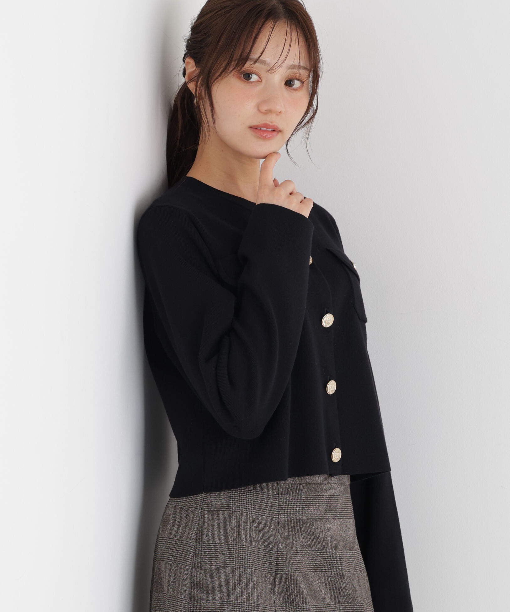 PROPORTION BODY DRESSING「シルク混カーディガン 26AW」|カーディガン|