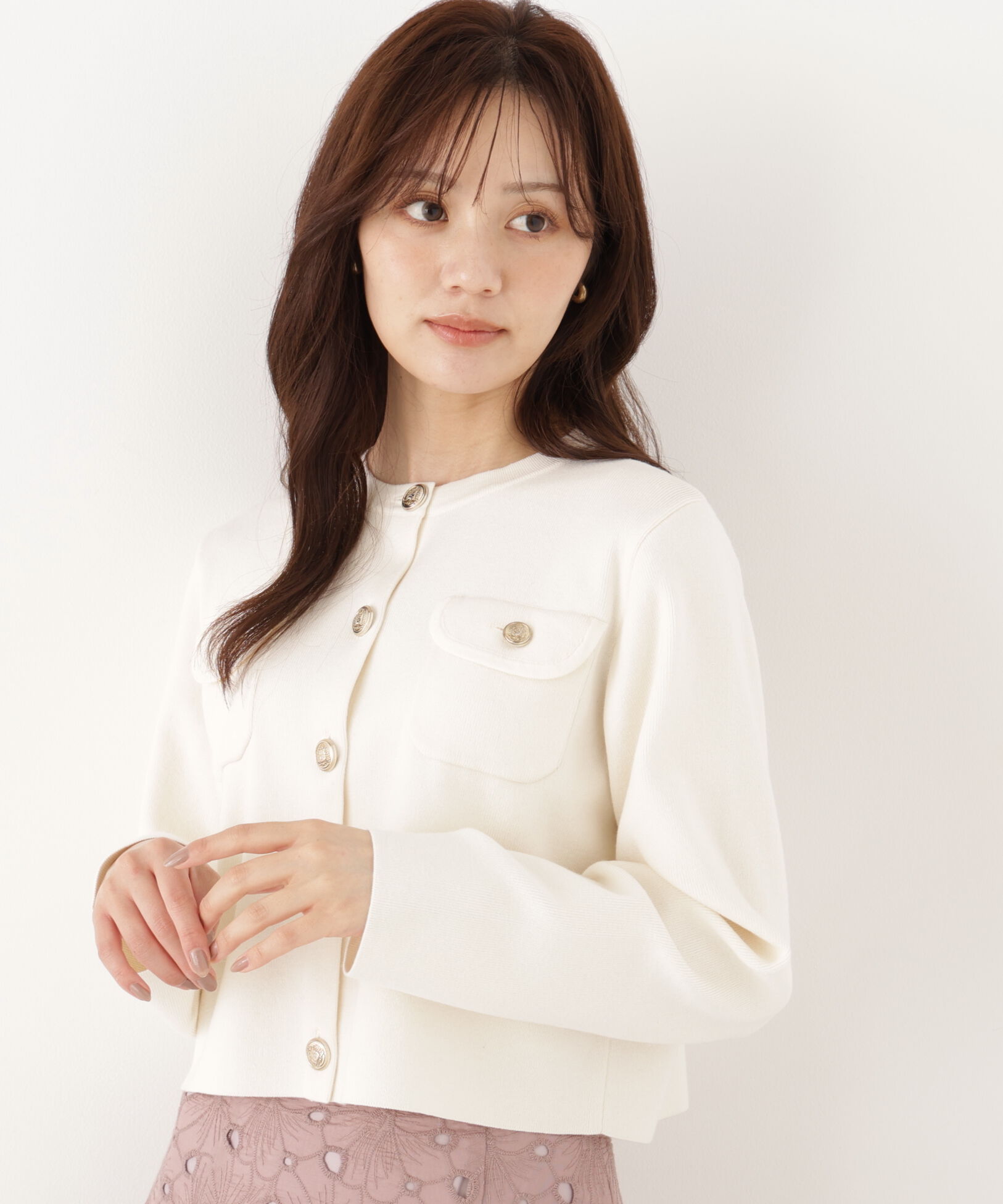 PROPORTION BODY DRESSING「シルク混カーディガン 26AW」|カーディガン|